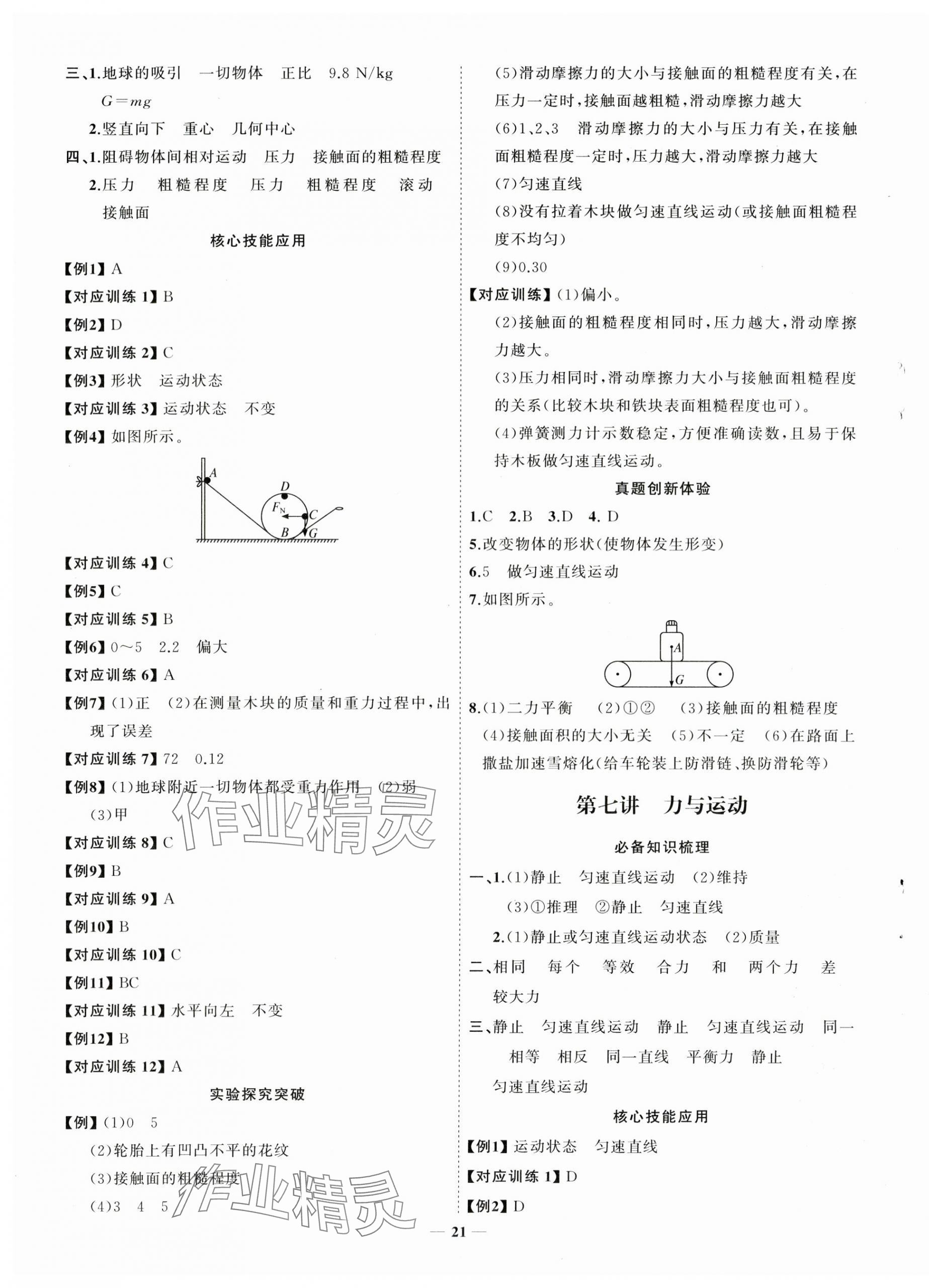 2025年初中總復習手冊山東人民出版社物理滬科版 第5頁