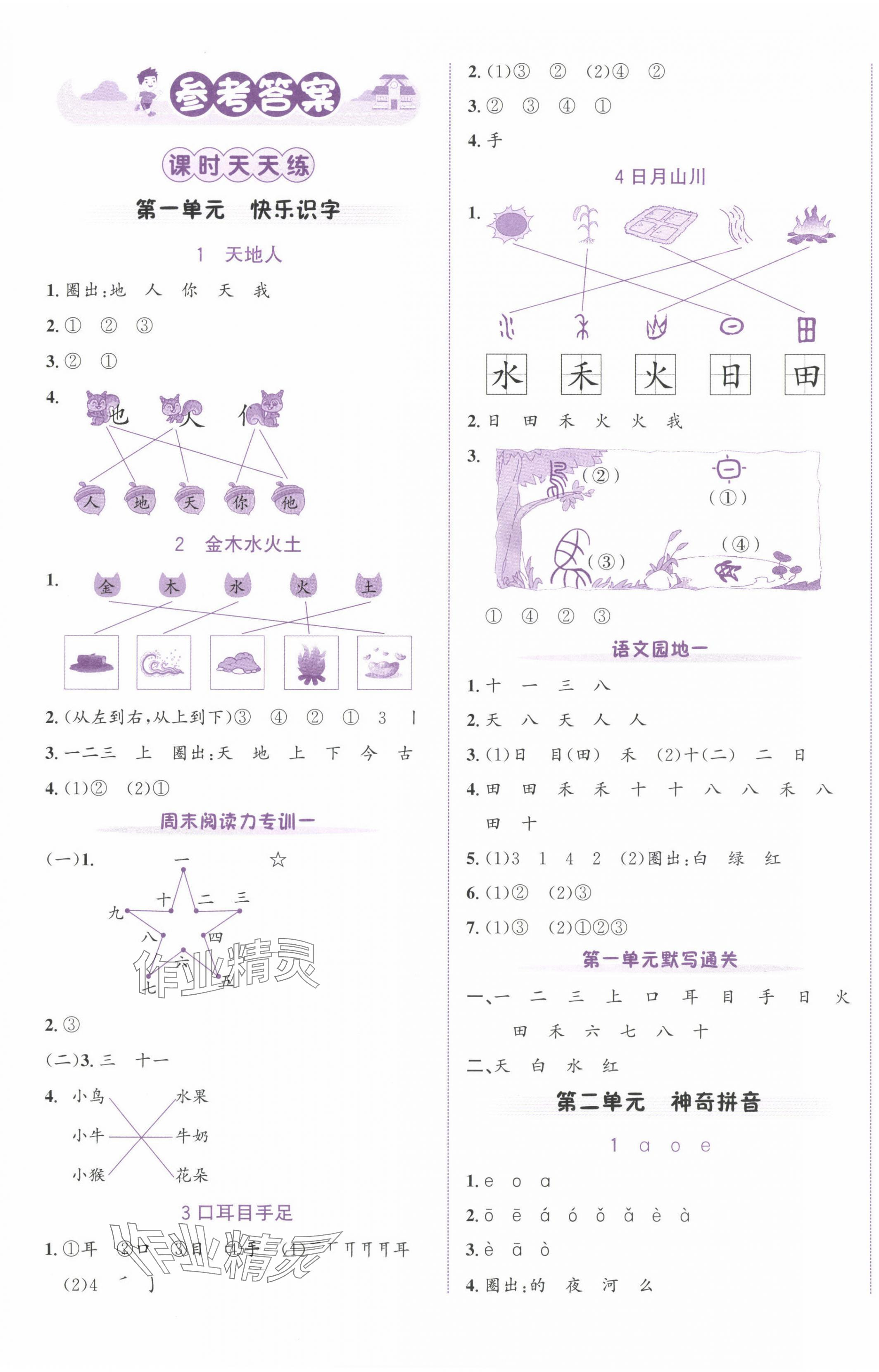 2024年奔跑吧少年一年級(jí)語(yǔ)文上冊(cè)人教版 第1頁(yè)