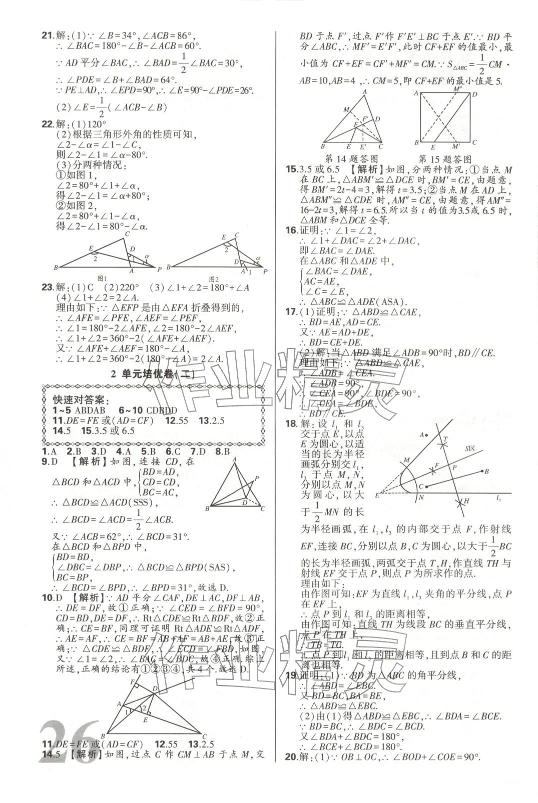 2025年昕金立文化单元金卷八年级数学上册人教版 第2页