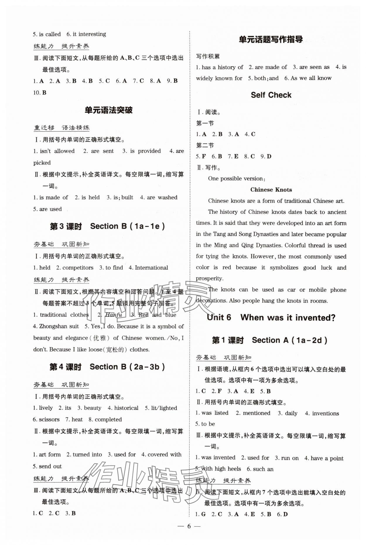 2025年导与练九年级英语全一册人教版贵州专版 第6页