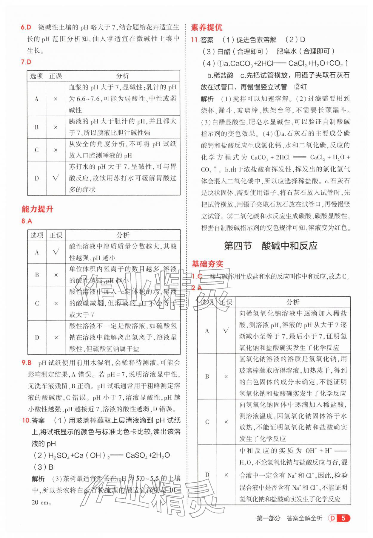 2026年5年中考3年模拟九年级化学下册鲁教版&nbsp;第5页