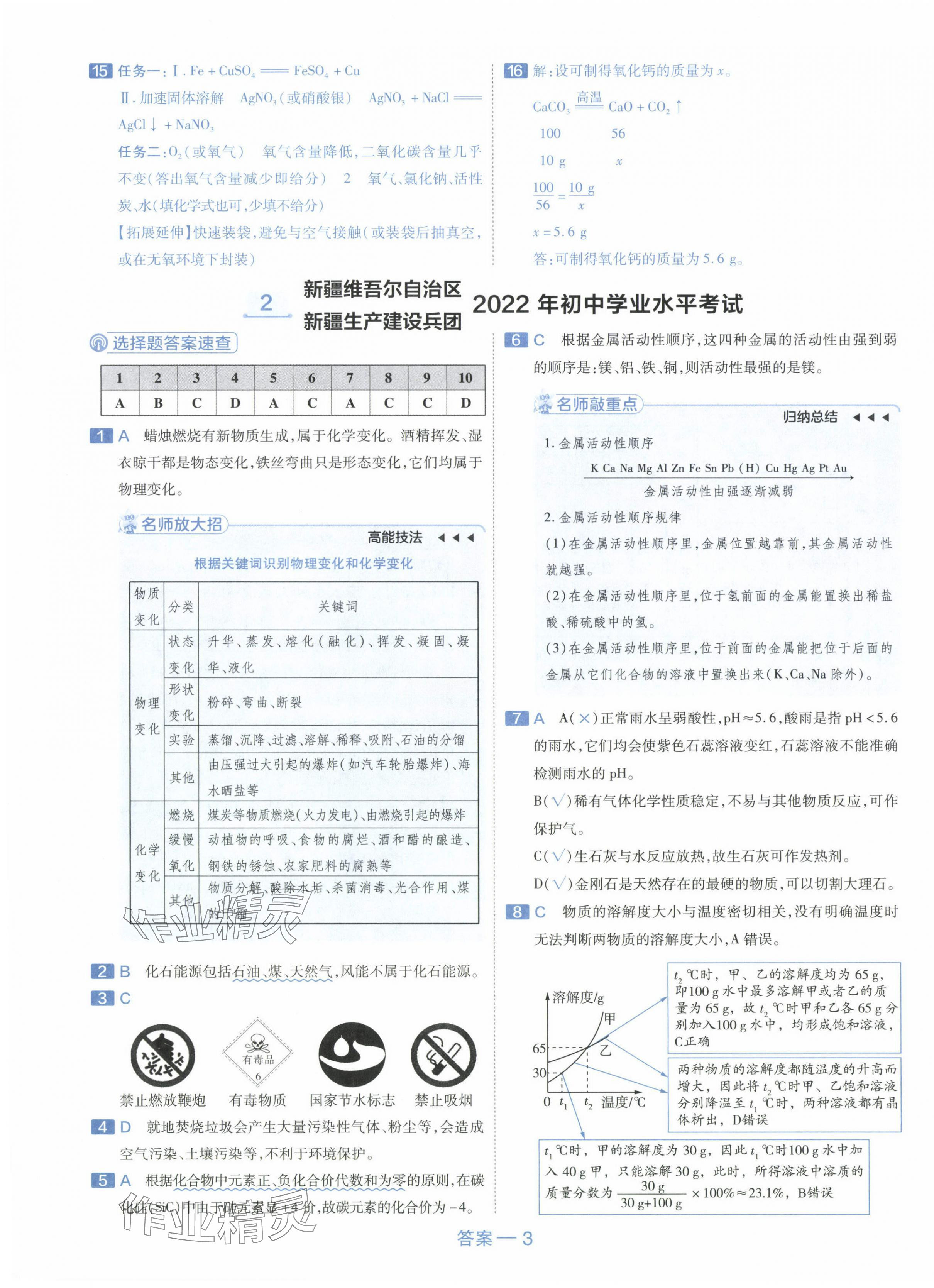 2024年金考卷45套匯編化學(xué)新疆專版 第3頁(yè)