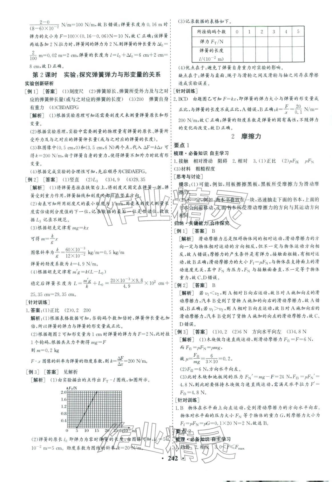 2025年优化探究同步导学案高中物理必修第一册人教版&nbsp;参考答案第13页
