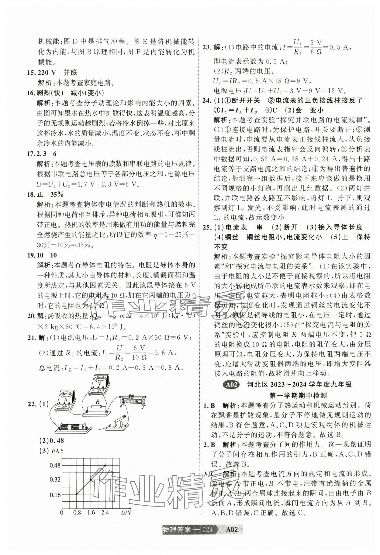 2025年水木教育中考模擬試卷精編物理 參考答案第2頁