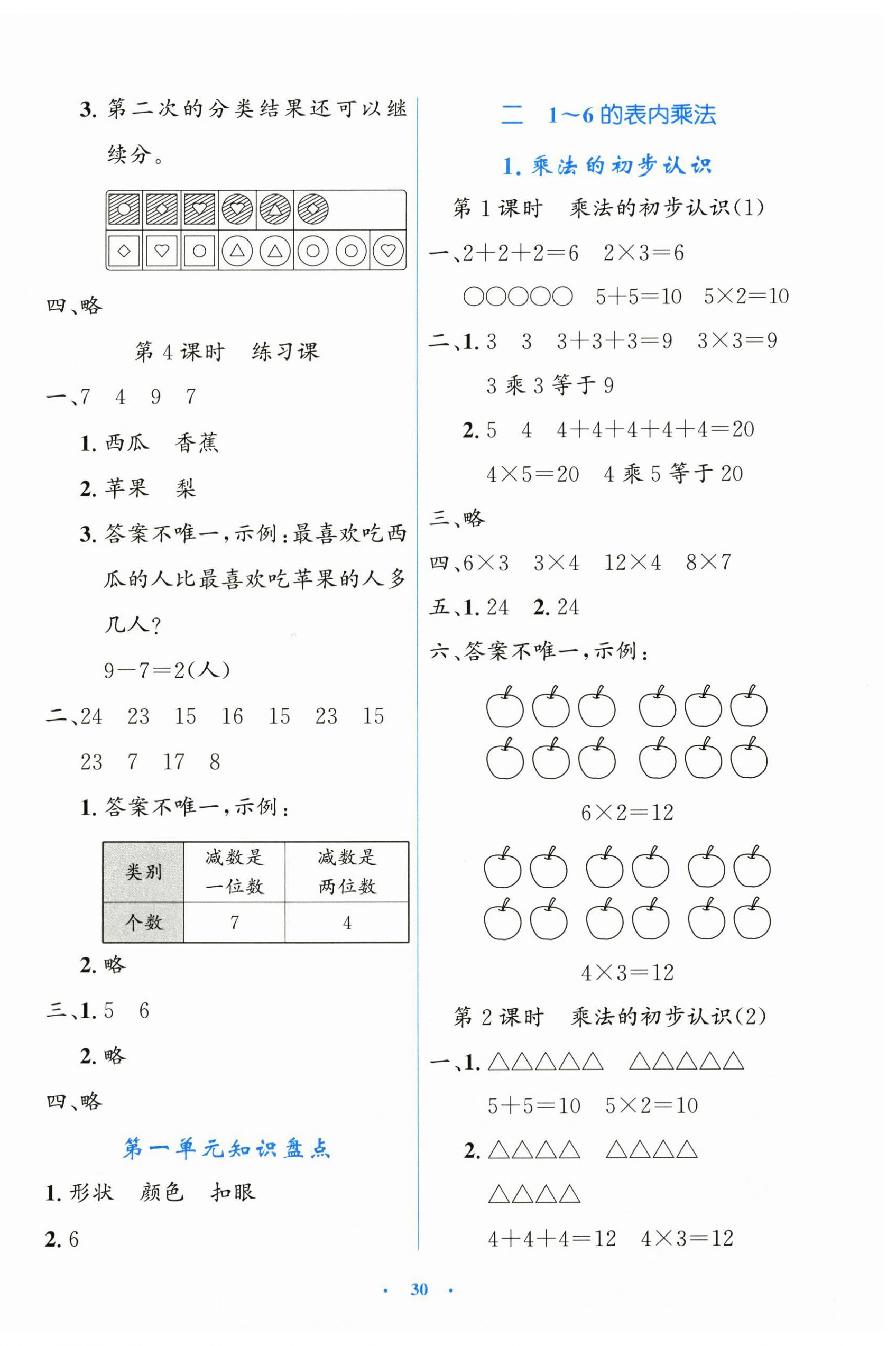 2025年同步测控优化设计二年级数学上册人教版增强版 第2页