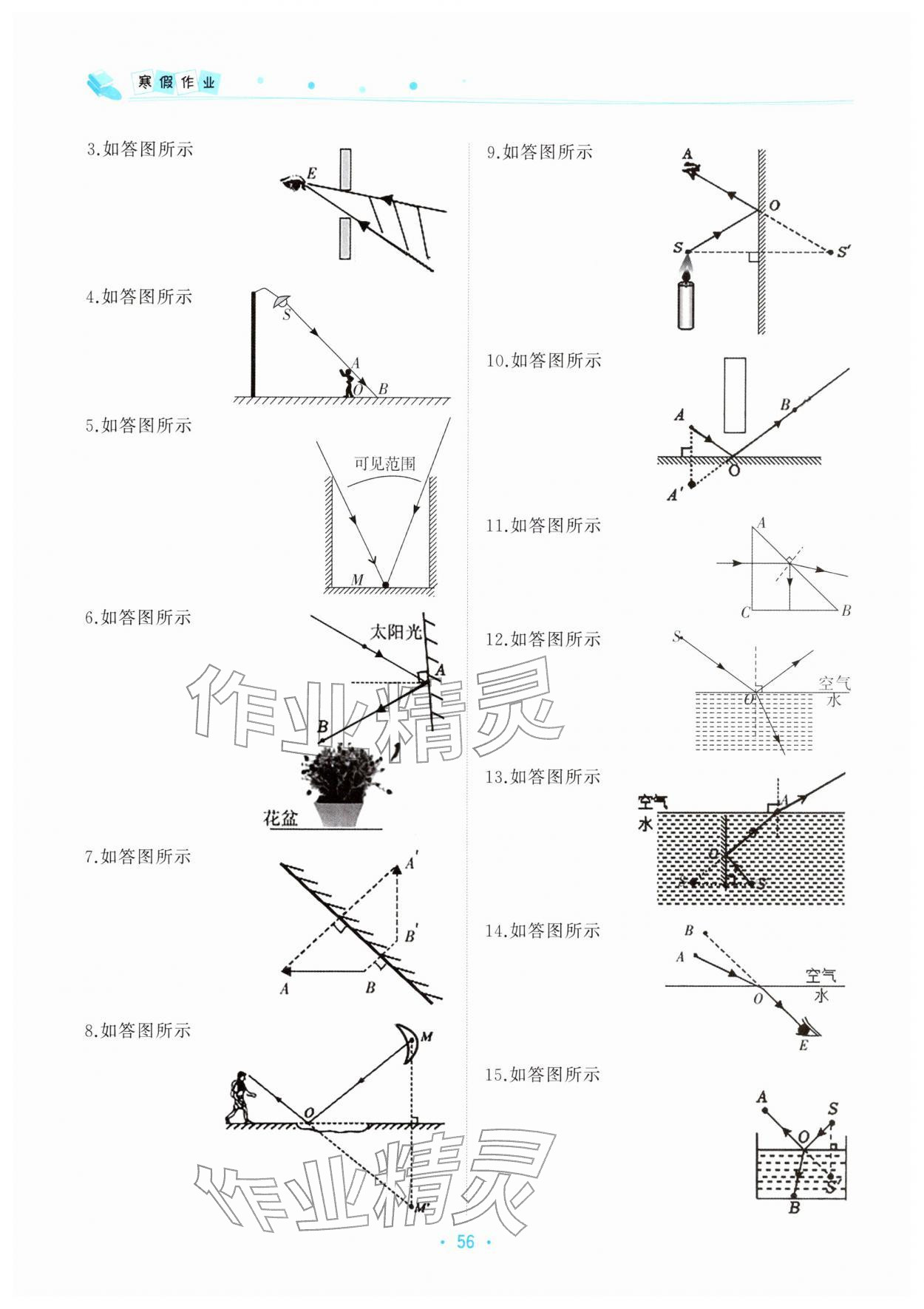 2026年寒假作业八年级物理北京教育出版社&nbsp;第2页
