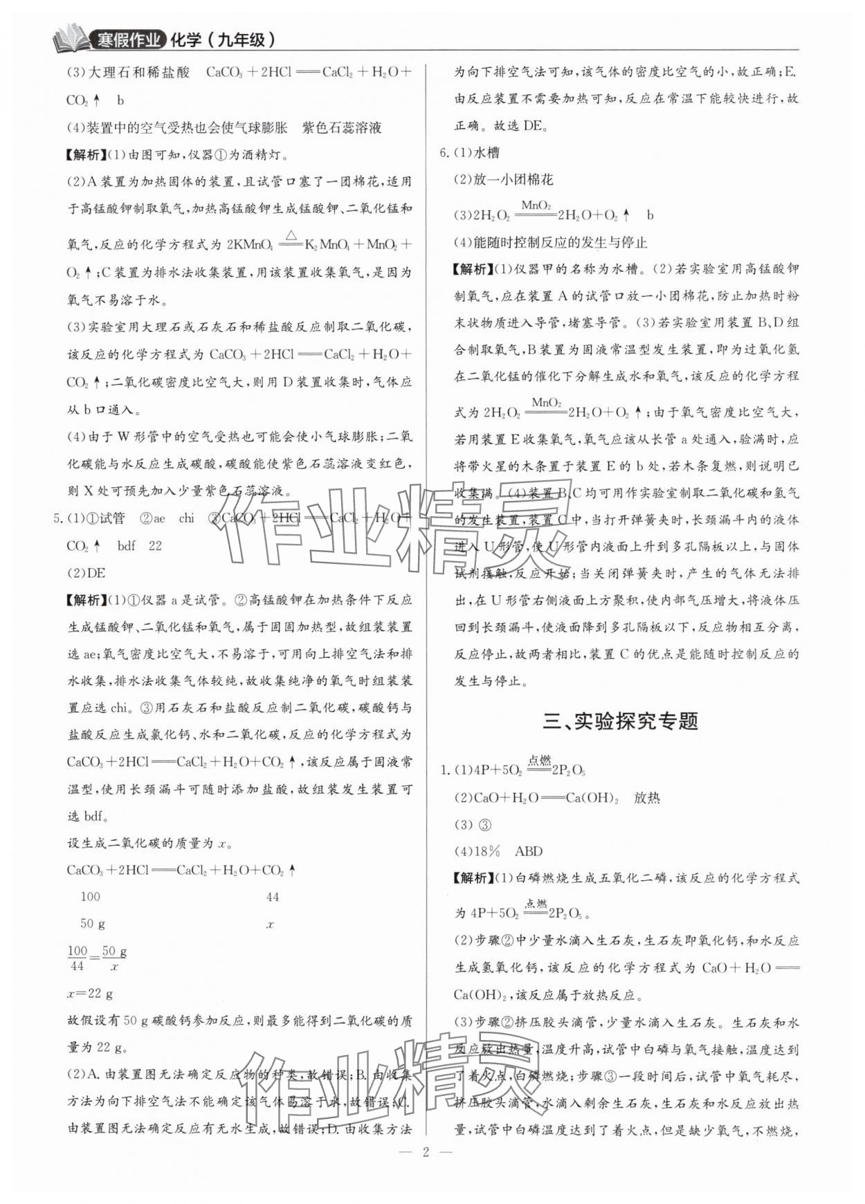 2025年廣東名師講練通寒假作業(yè)九年級化學(xué)人教版深圳專版 第2頁