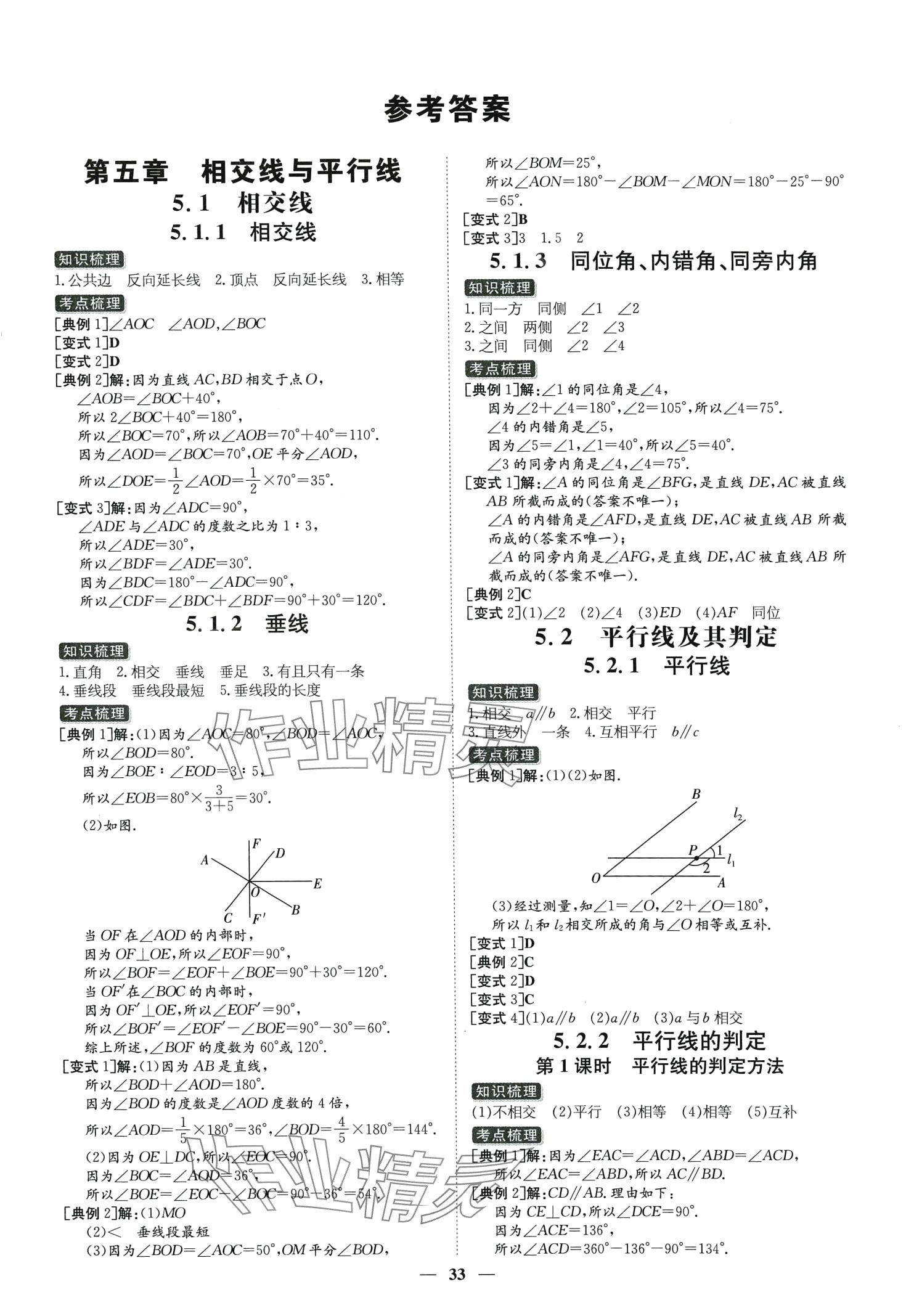 2024年練案七年級數(shù)學(xué)下冊人教版 第1頁