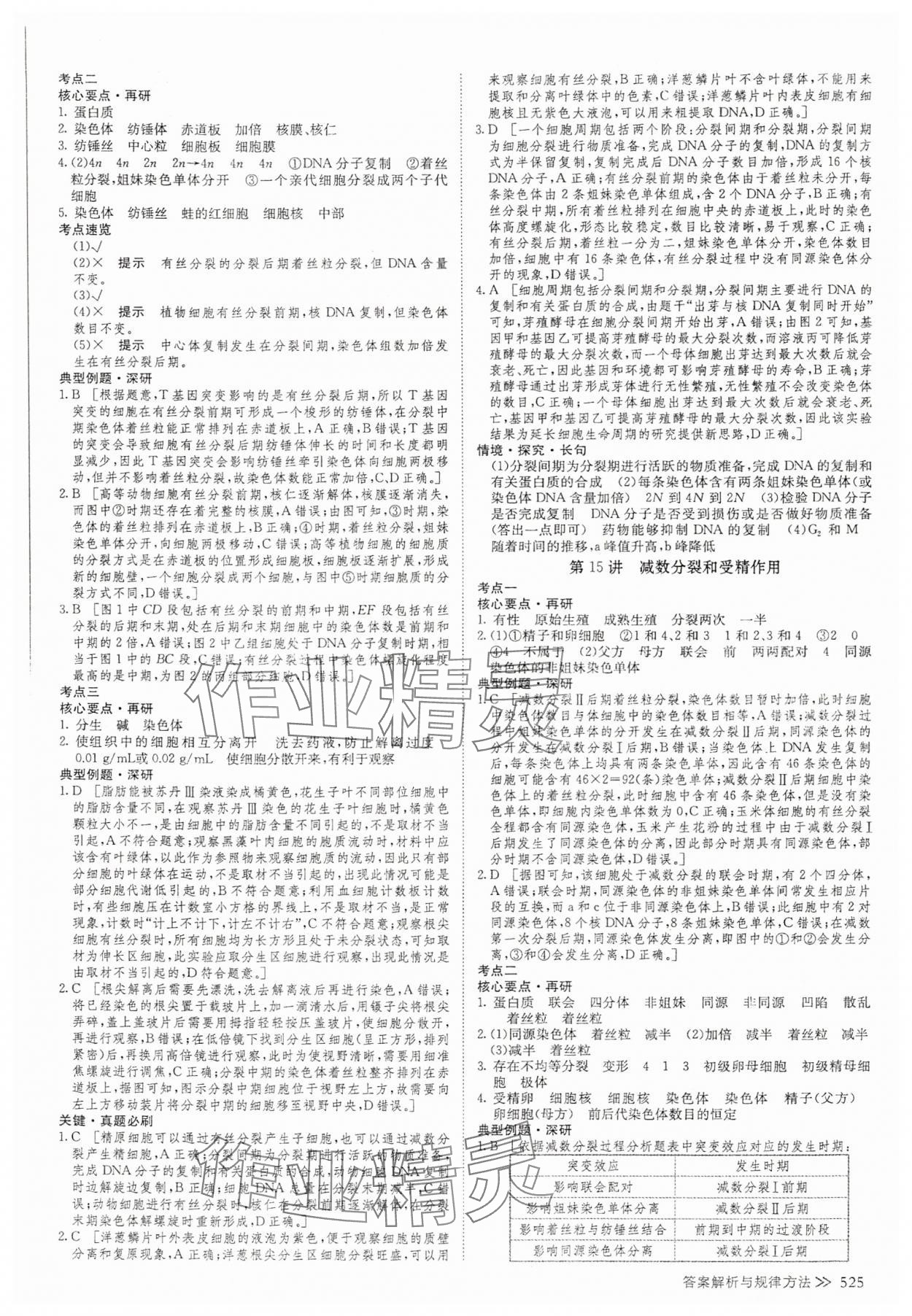 2025年创新设计高考总复习高中生物 参考答案第19页