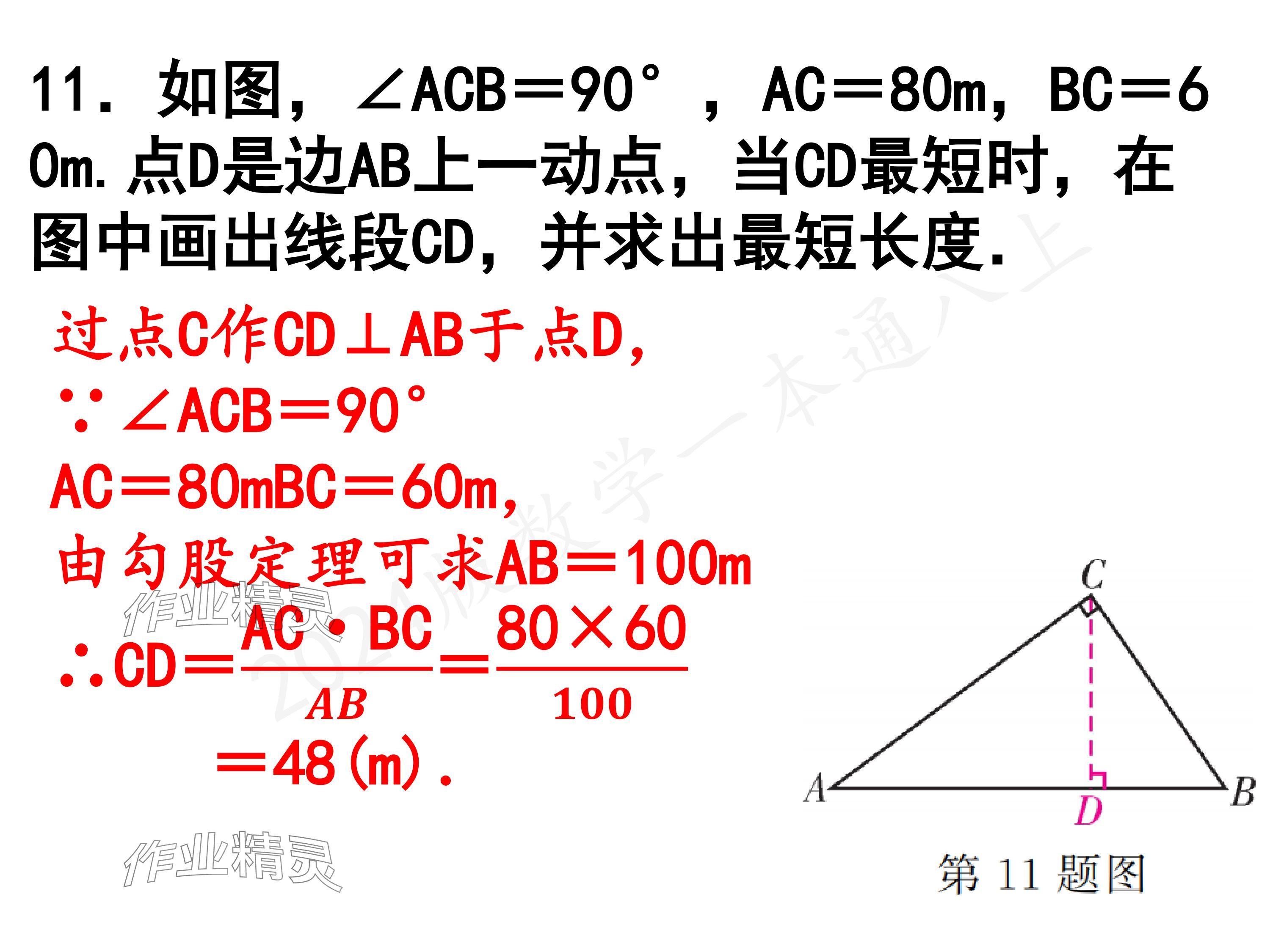 2024年一本通武漢出版社八年級數(shù)學(xué)上冊北師大版精簡版 參考答案第27頁