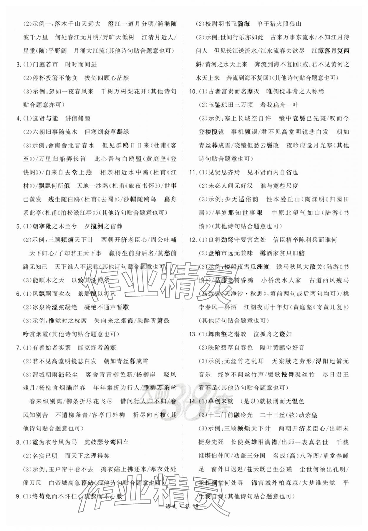 2025年天利38套?？蓟A題高中語文 第18頁