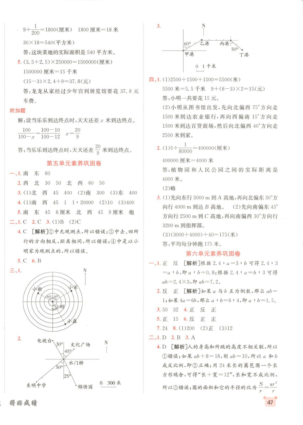 2025年神龙牛皮卷海淀考王六年级数学下册苏教版&nbsp;第6页