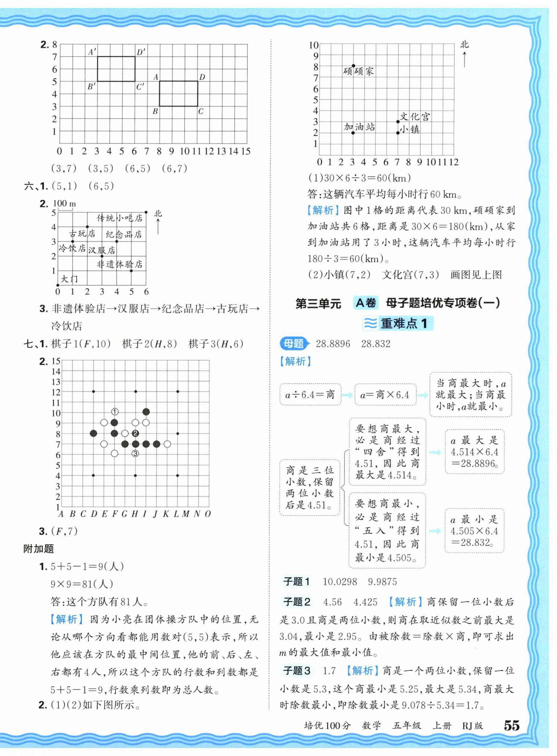 2025年王朝霞培優(yōu)100分五年級(jí)數(shù)學(xué)上冊(cè)人教版 參考答案第6頁(yè)