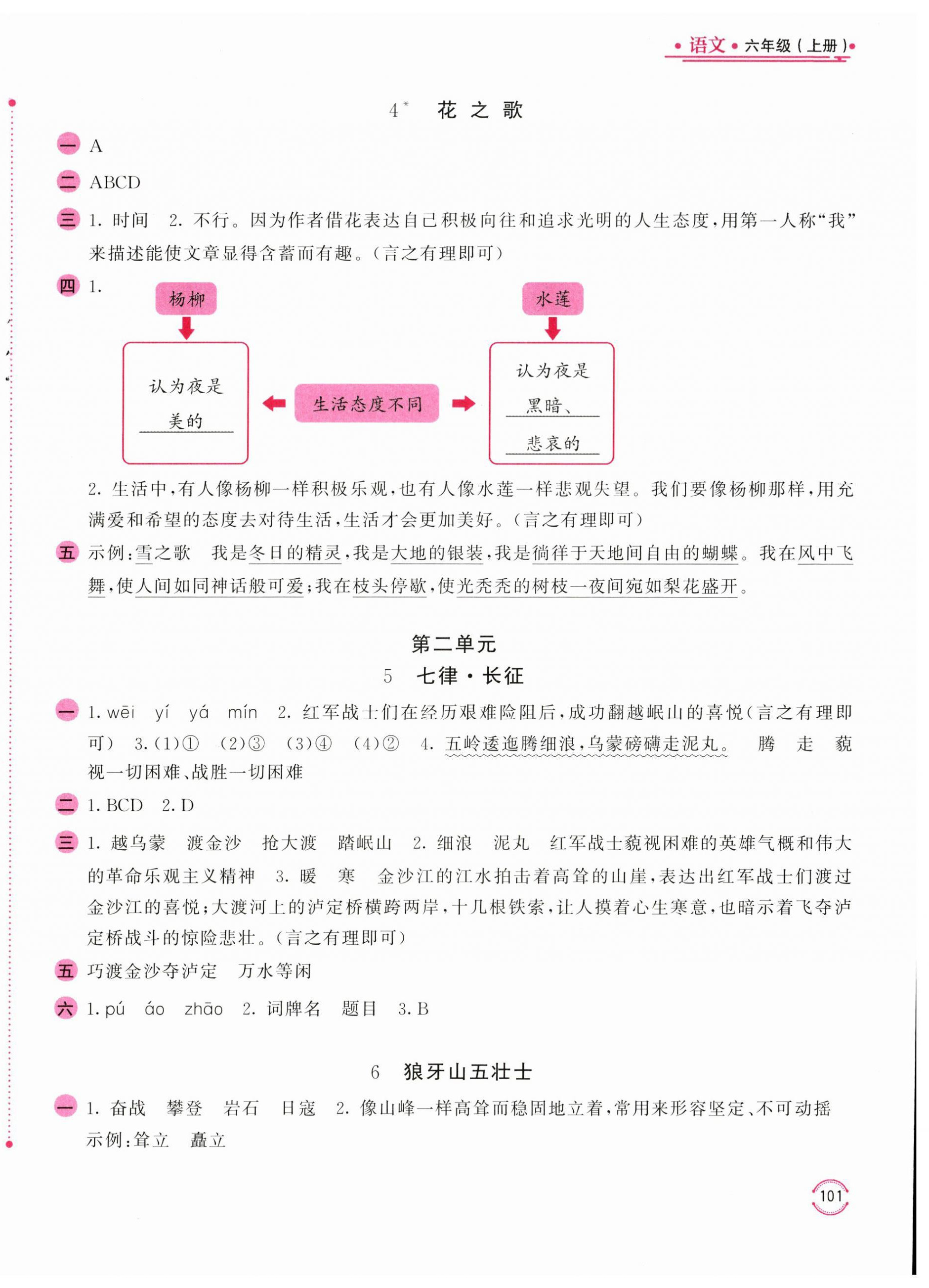 2025年新编基础训练六年级语文上册人教版 第2页