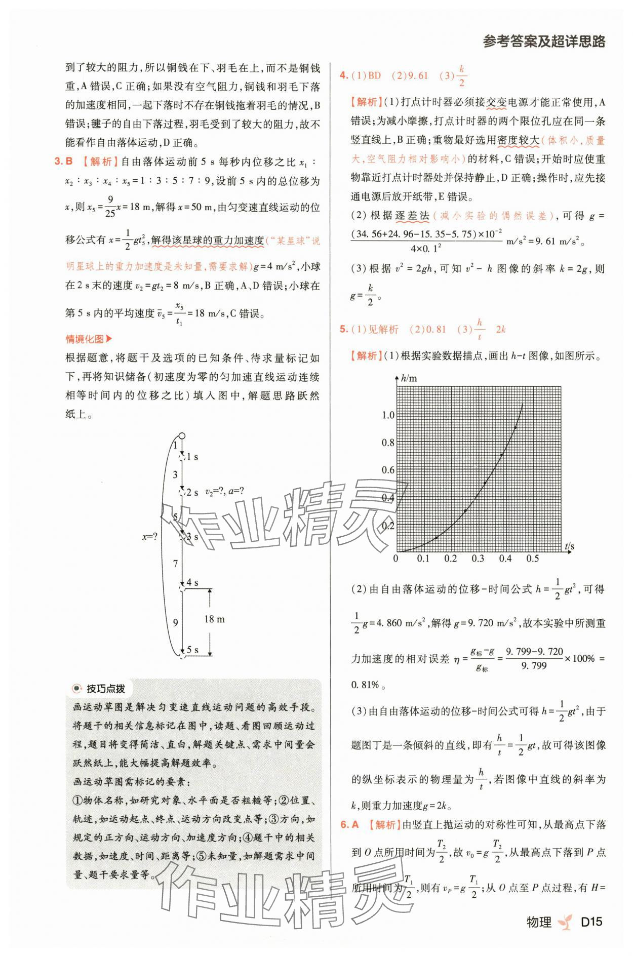 2025年練習(xí)生高一物理必修第一冊人教版&nbsp;第15頁