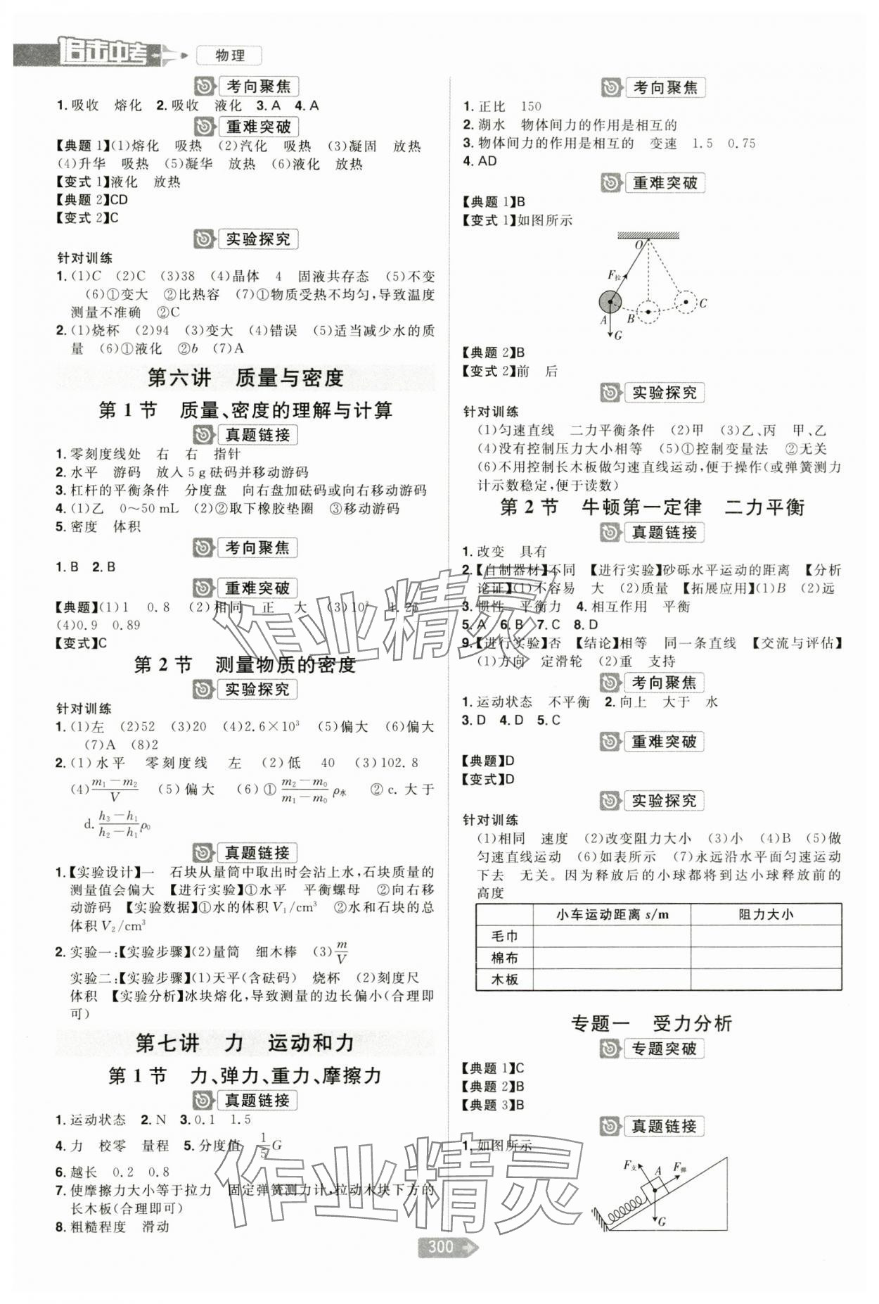 2024年追击中考物理江西专版 参考答案第2页
