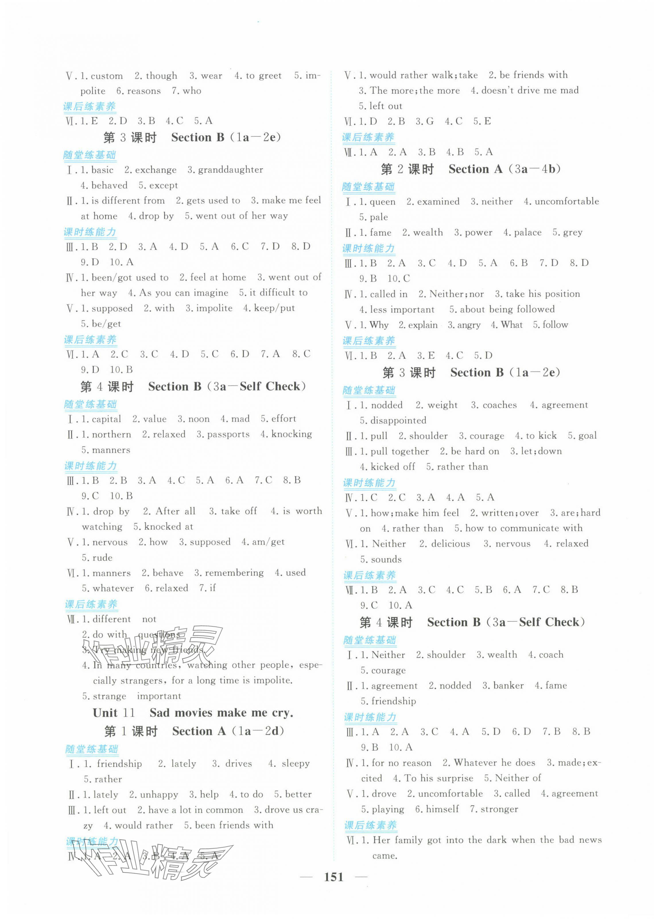 2024年新坐標(biāo)同步練習(xí)九年級(jí)英語全一冊(cè)人教版青海專用 第7頁