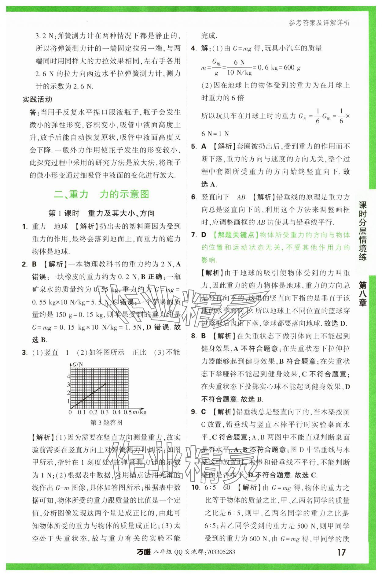 2024年萬(wàn)唯中考情境題八年級(jí)物理下冊(cè)蘇科版 第17頁(yè)