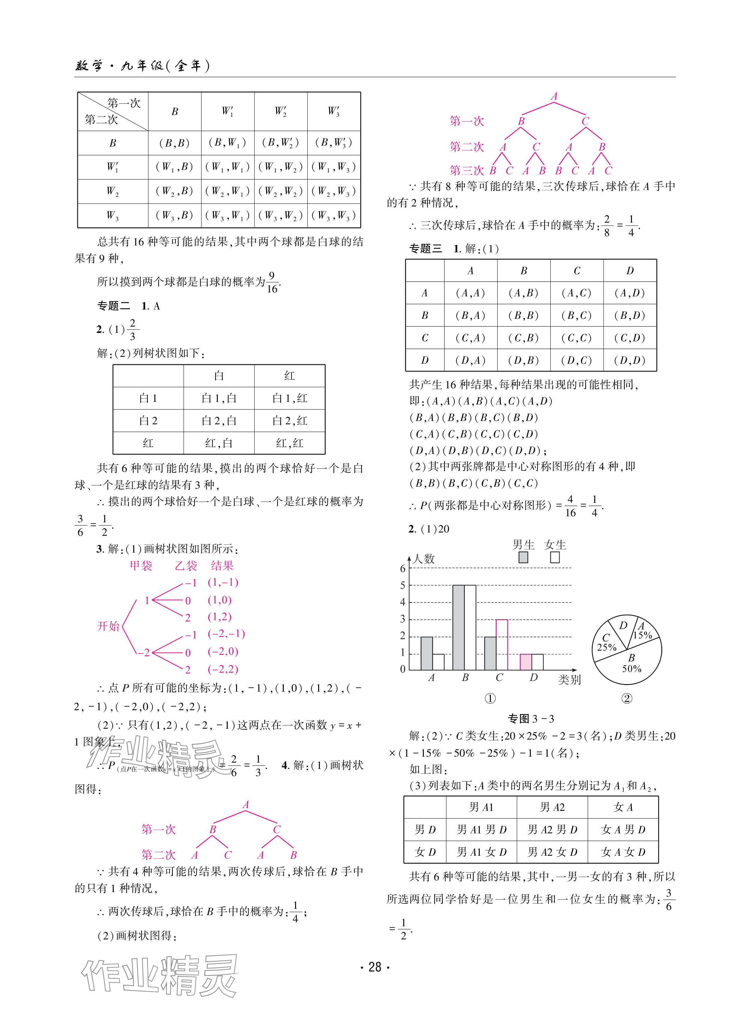 2024年理科爱好者九年级数学全一册北师大版第10-11期 参考答案第27页