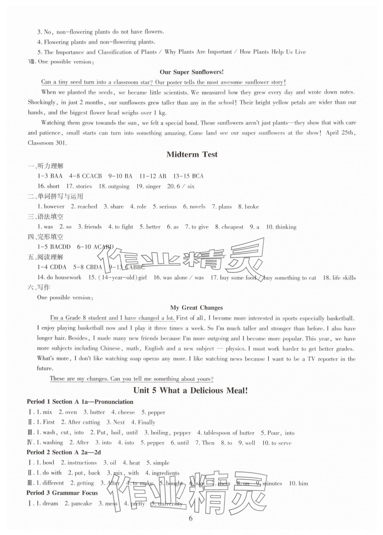 2025年智慧学习明天出版社八年级英语上册人教版 第6页