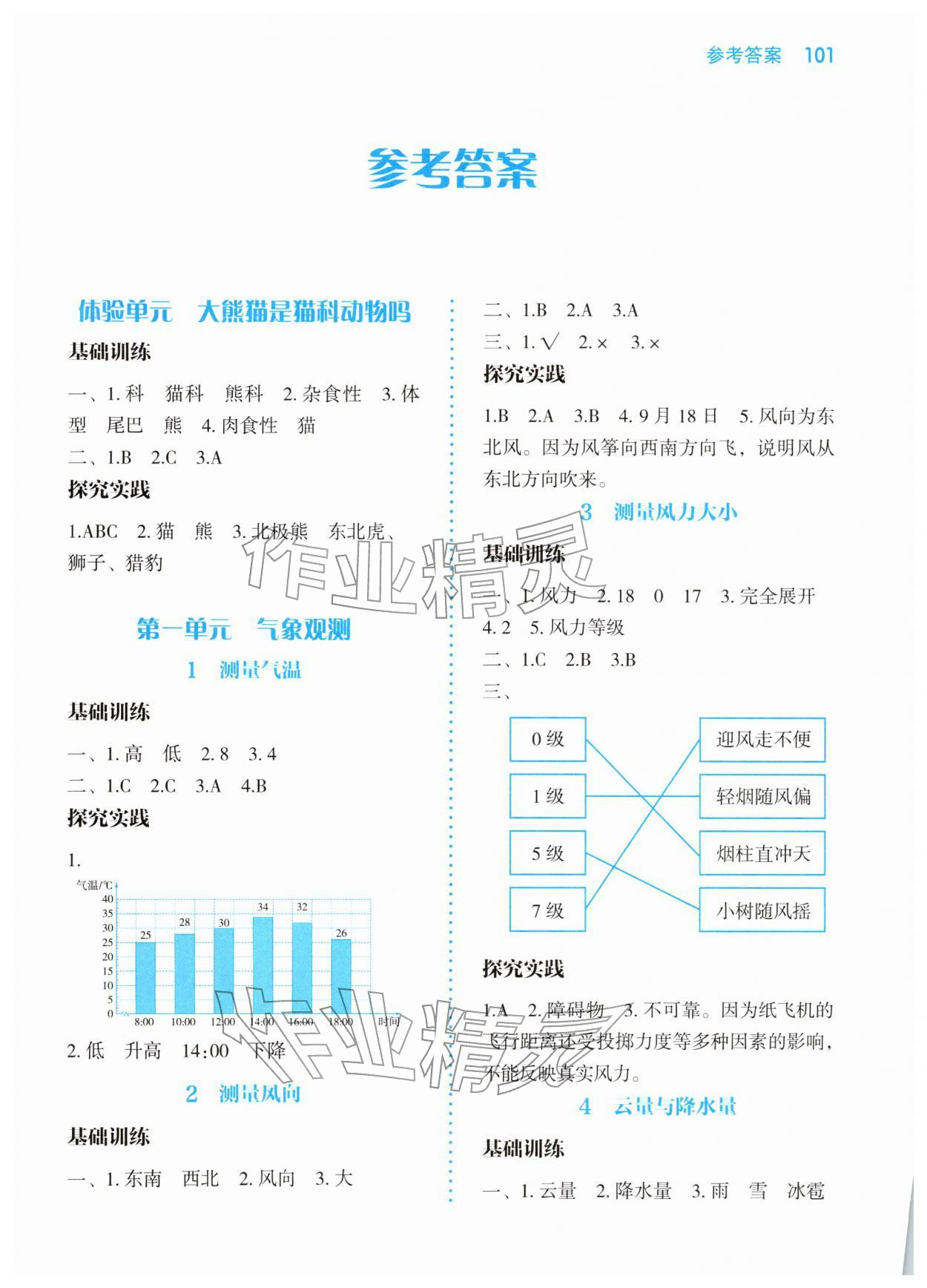 2025年科学探究与训练三年级上册大象版 第1页