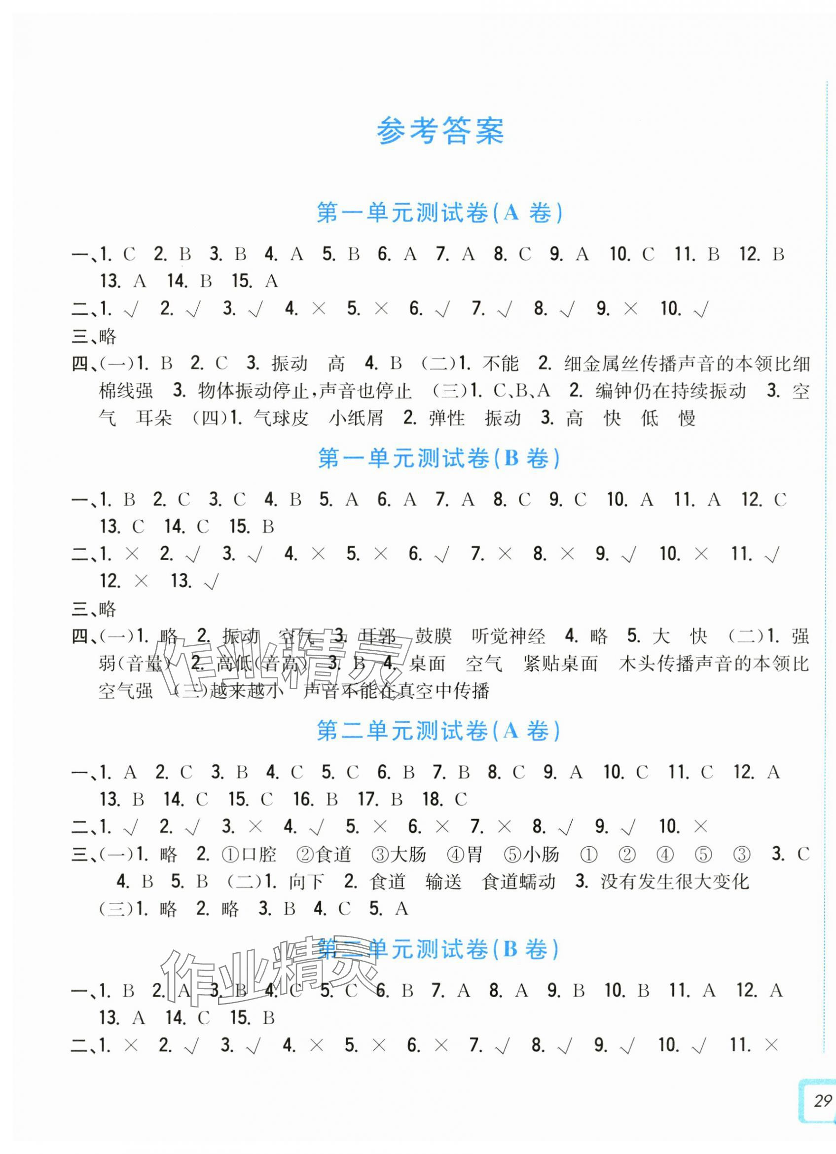 2024年學(xué)力測(cè)評(píng)小學(xué)生單元測(cè)試卷四年級(jí)科學(xué)上冊(cè)教科版 第1頁(yè)