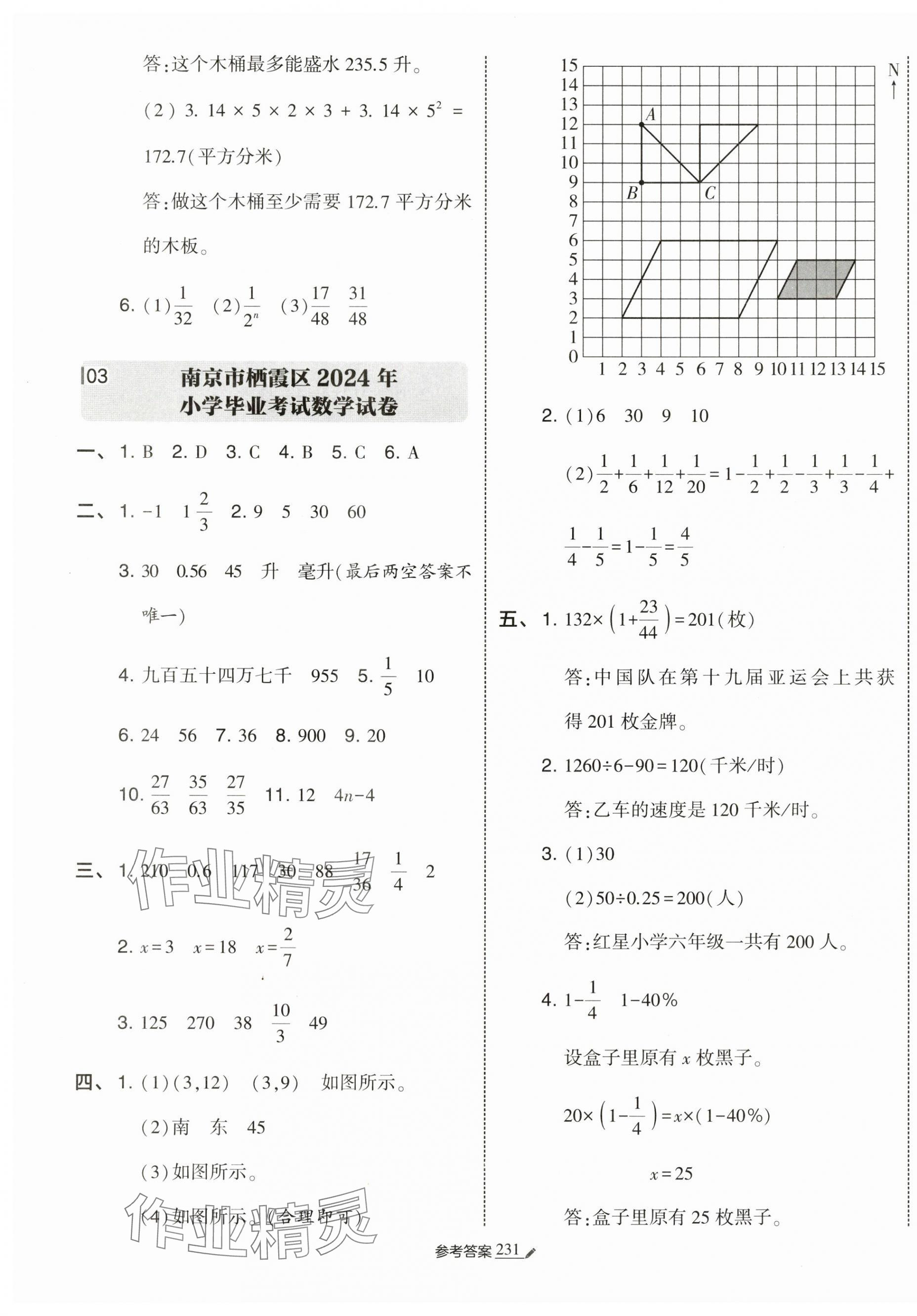 2025年經(jīng)綸學(xué)典小學(xué)畢業(yè)升學(xué)考試真題試卷精選數(shù)學(xué)江蘇專版 第3頁