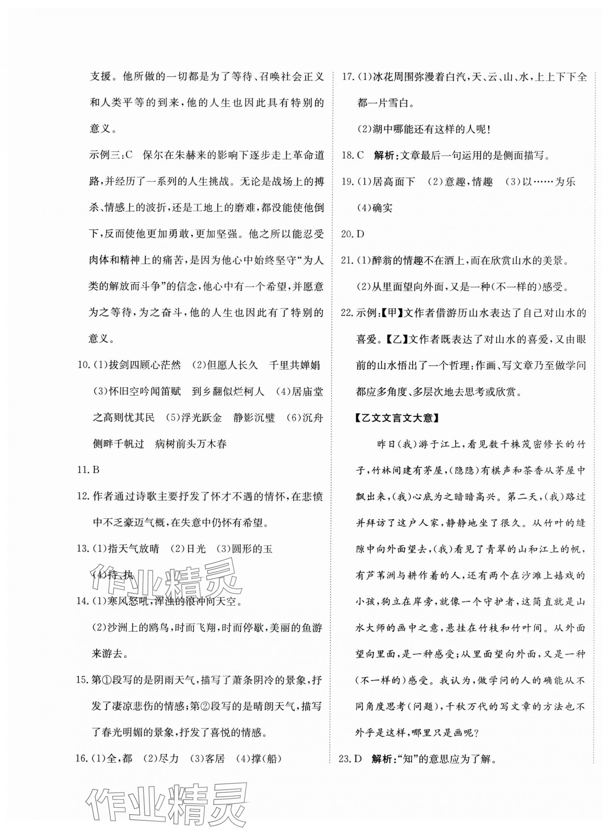 2025年提分教练九年级语文上册人教版 第5页