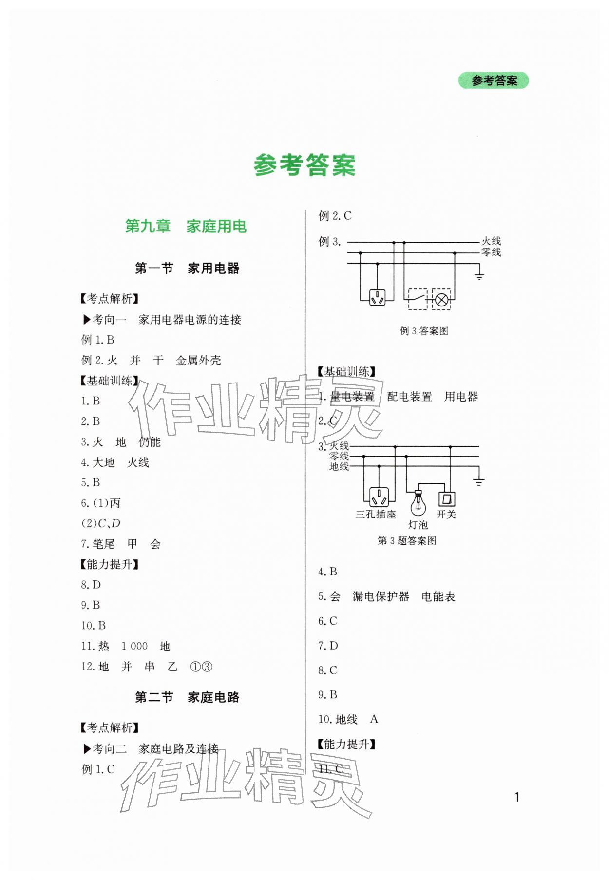 2026年新课程实践与探究丛书九年级物理下册教科版&nbsp;第1页
