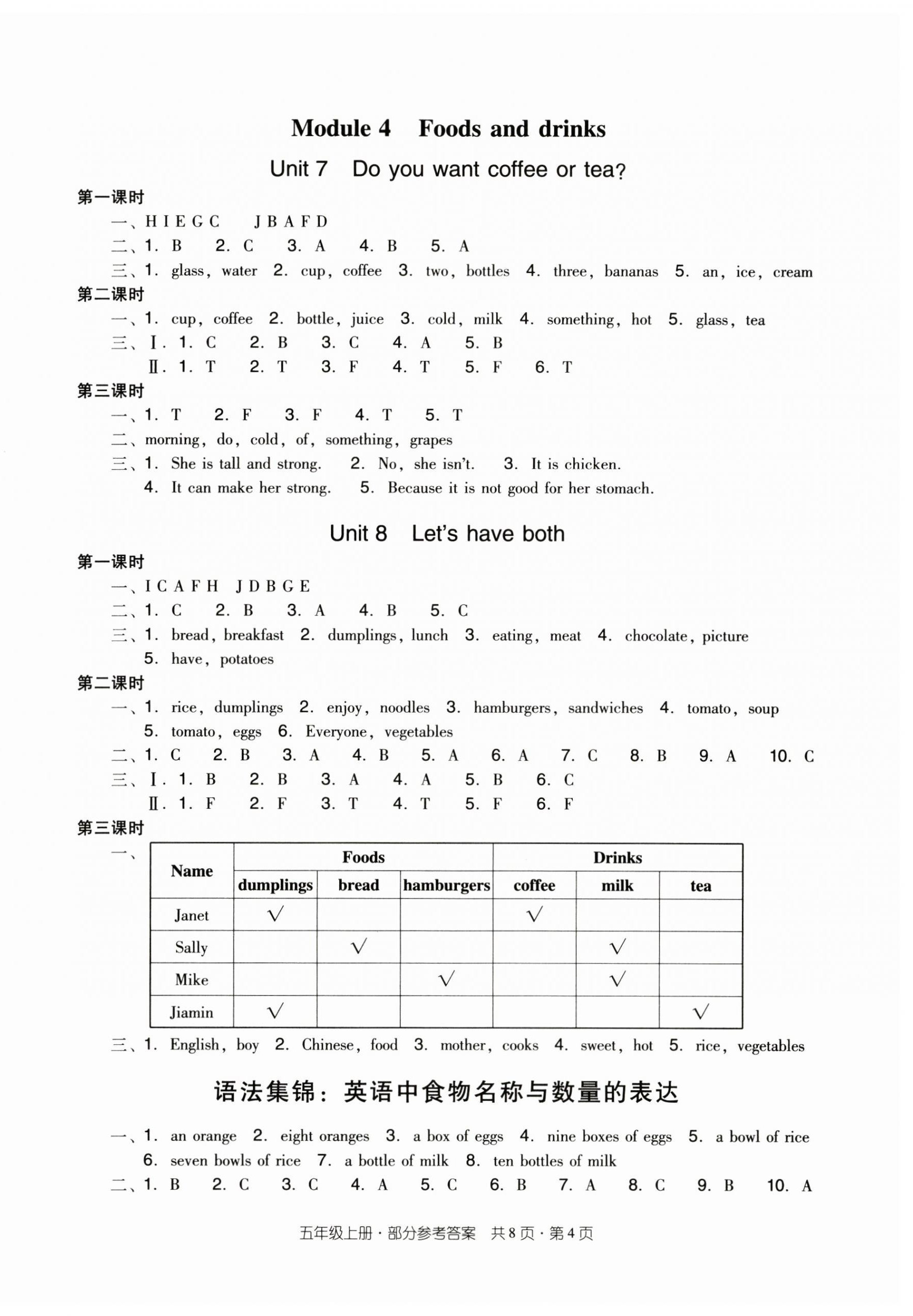 2024年双基同步导学导练五年级英语上册教科版广州专版 第4页