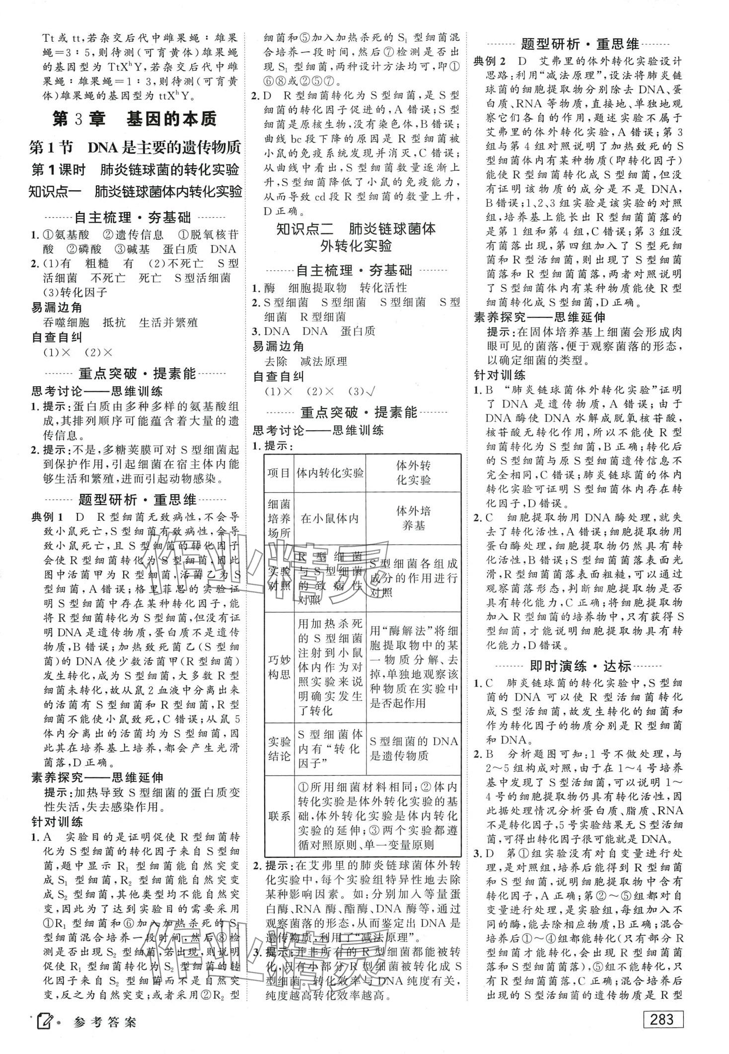 2024年红对勾讲与练高中生物必修2人教版 第13页