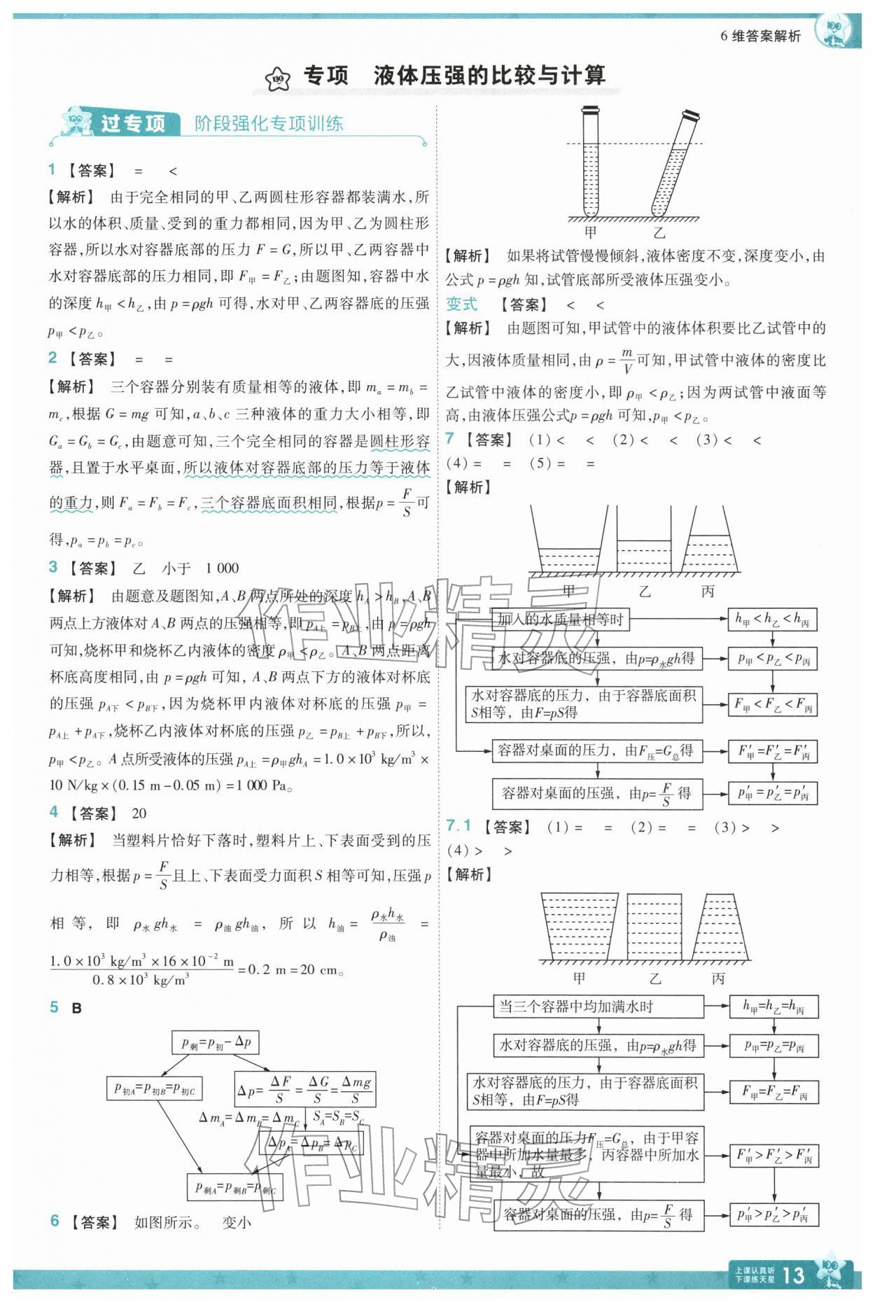 2026年一遍过八年级物理下册沪科版&nbsp;第15页