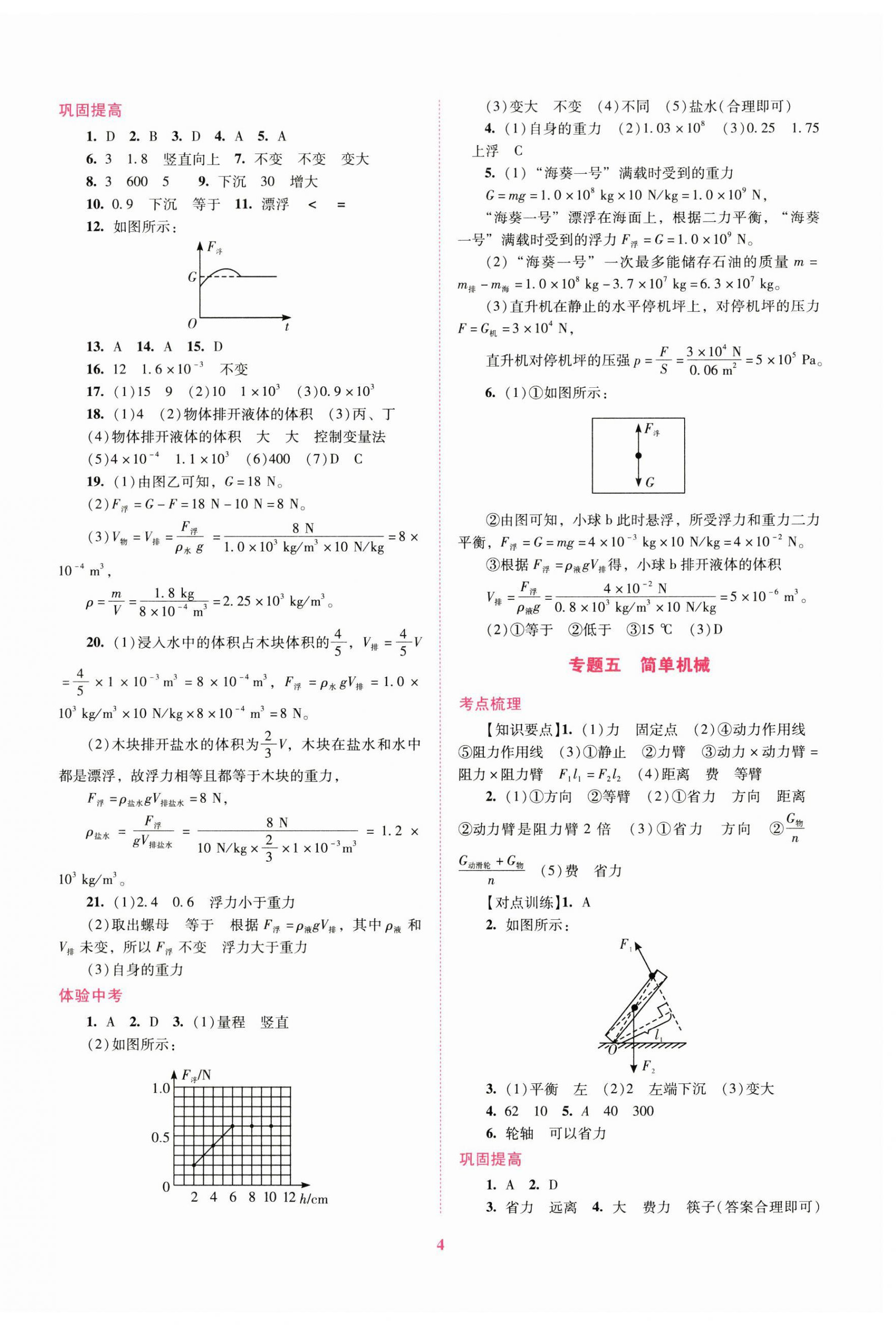 2025年中考總復習搶分計劃物理 第4頁