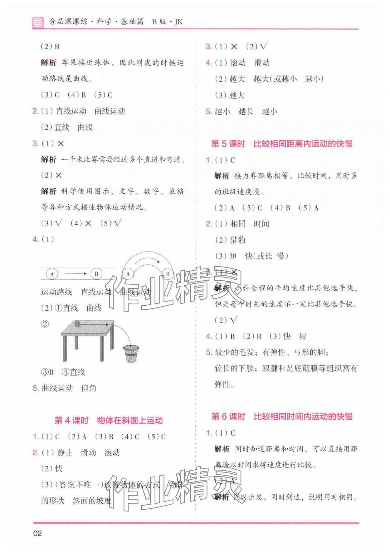 2025年木頭馬分層課課練三年級(jí)科學(xué)下冊(cè)教科版 第2頁