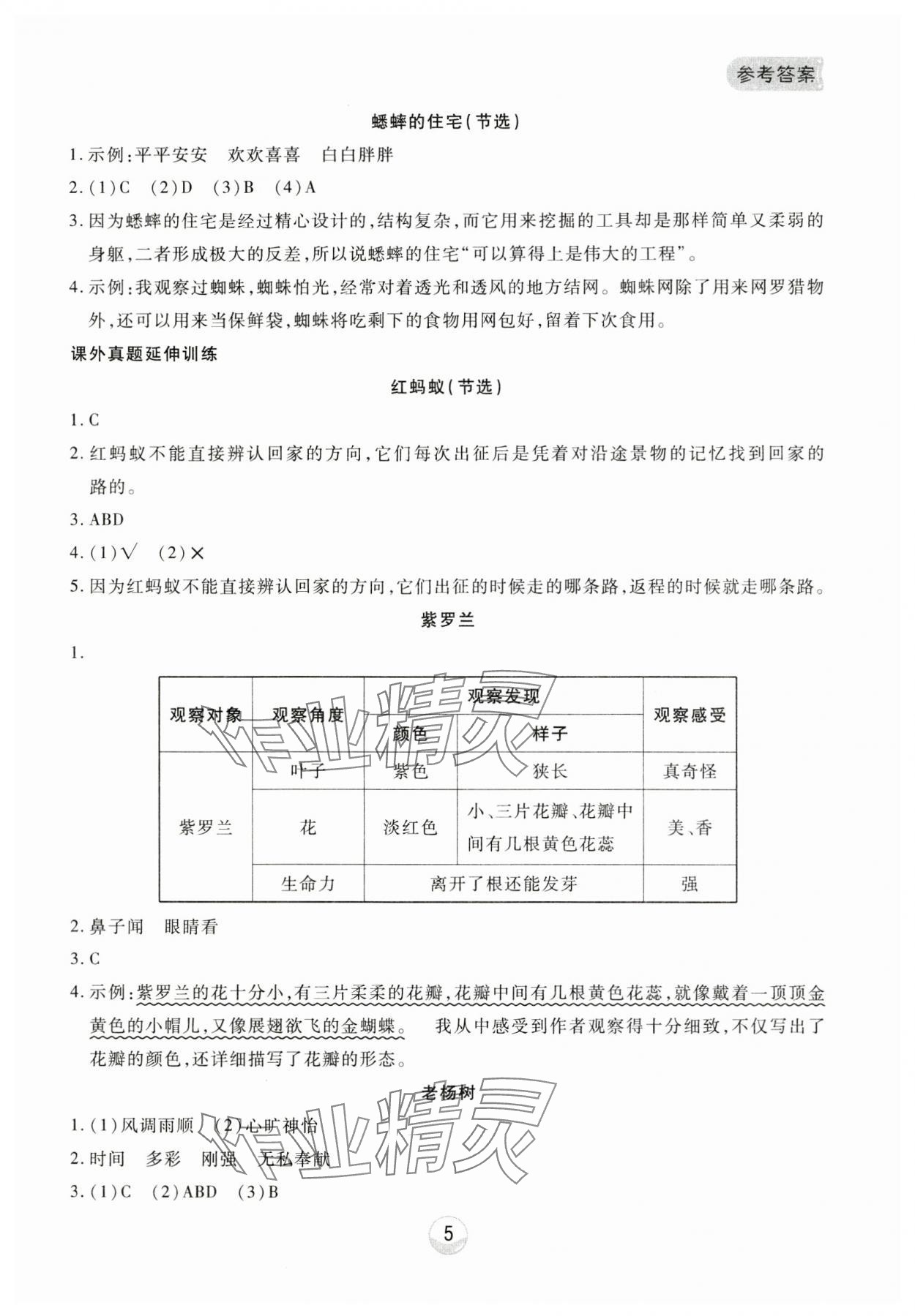 2023年小能手真題閱讀四年級語文上冊人教版 第5頁