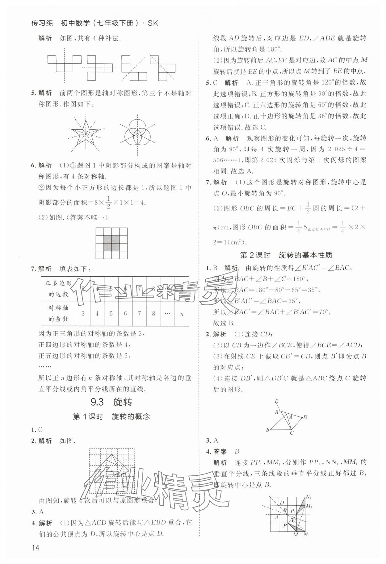 2025年傳習(xí)練七年級數(shù)學(xué)下冊蘇科版 第14頁