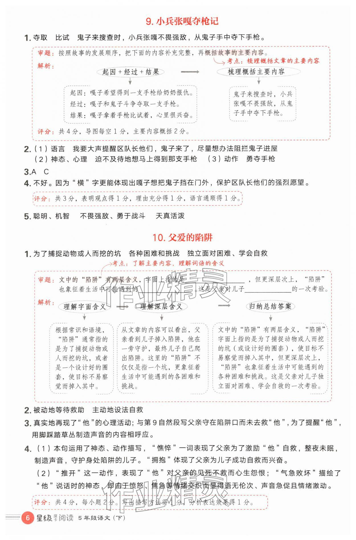 2026年魔卡阅读目标训练法五年级语文下册人教版&nbsp;第6页