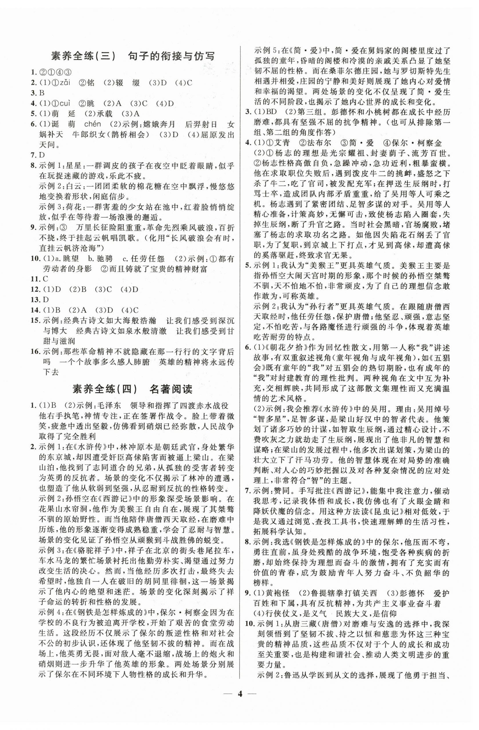 2025年中考優(yōu)品學(xué)案語文 第4頁