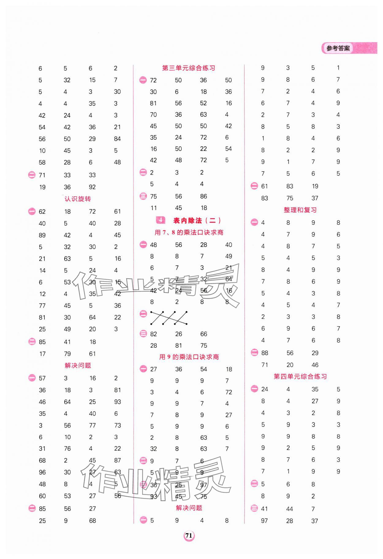 2025年計算全能二年級數(shù)學下冊人教版 第3頁