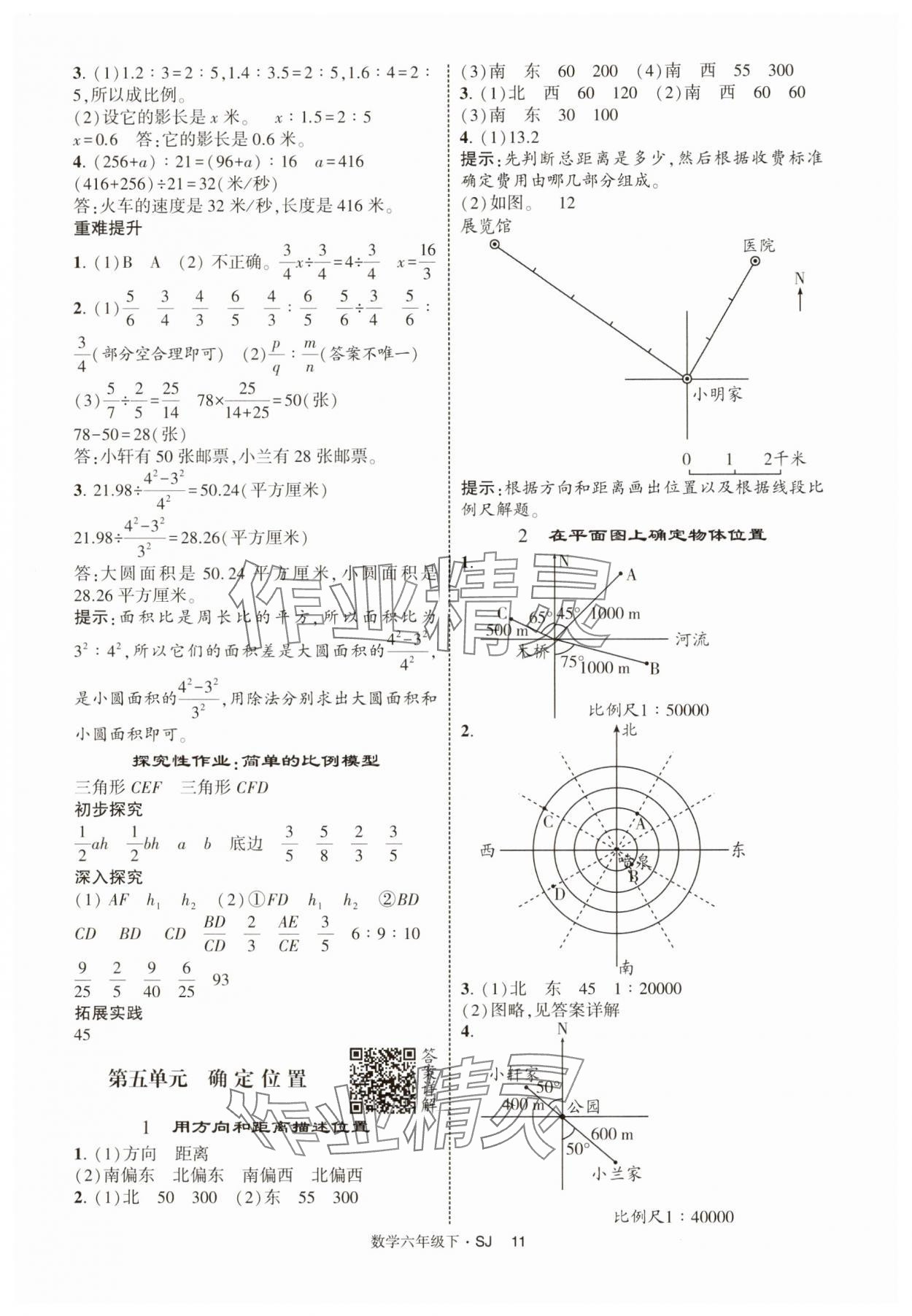 2025年經(jīng)綸學(xué)典提高班六年級(jí)數(shù)學(xué)下冊(cè)蘇教版 參考答案第11頁