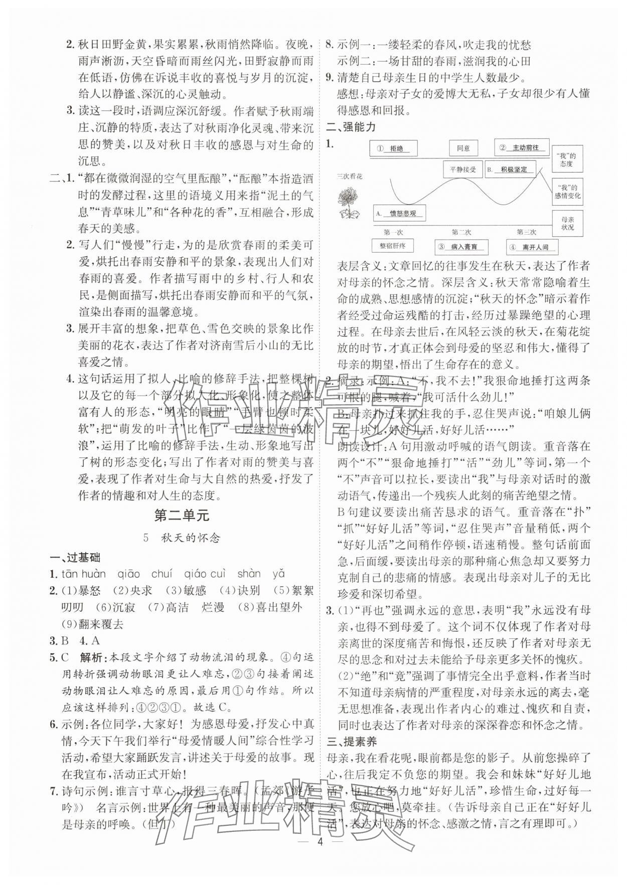 2025年考点专练七年级语文上册人教版深圳专版&nbsp;第4页