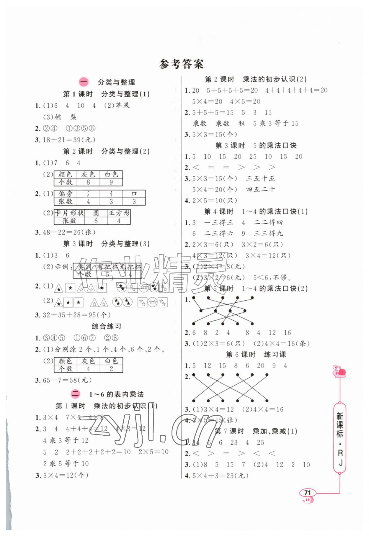 2026年应用题天天练山东画报出版社二年级数学上册人教版&nbsp;第1页