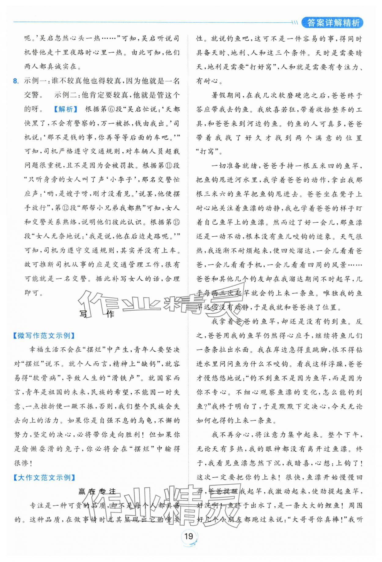 2024年亮點(diǎn)給力全優(yōu)練霸九年級(jí)語(yǔ)文下冊(cè)人教版 第19頁(yè)