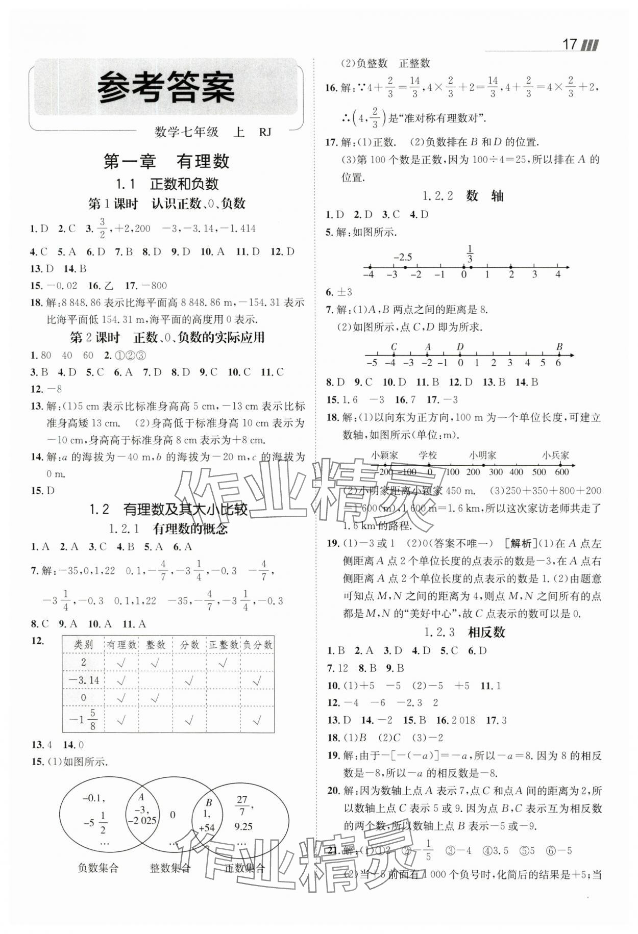 2025年同行學(xué)案七年級(jí)數(shù)學(xué)上冊(cè)人教版 第1頁