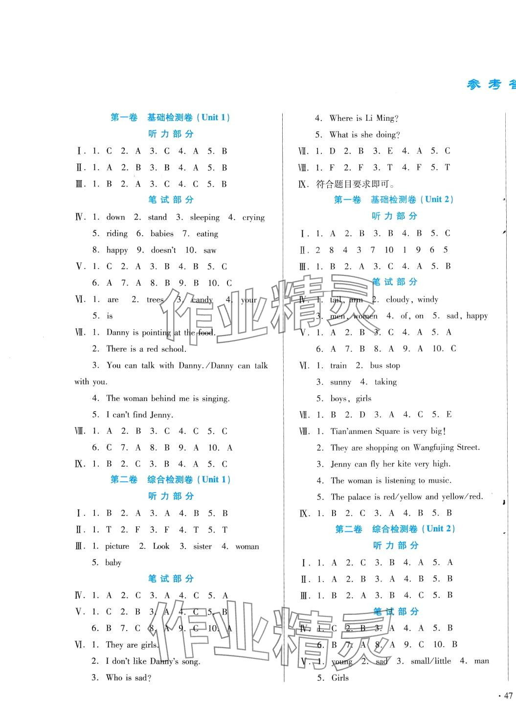 2024年中育1號金卷分類測試卷五年級英語下冊冀教版 第1頁