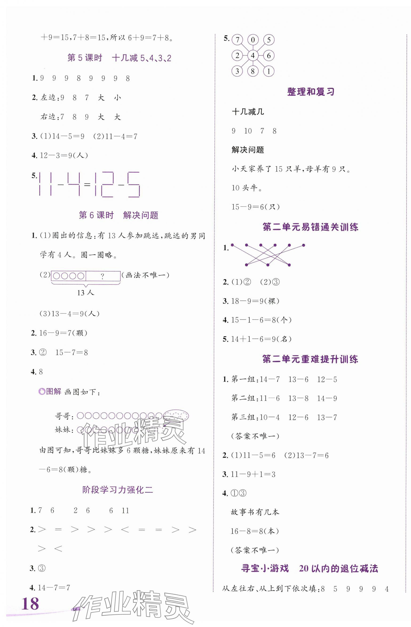 2025年奔跑吧少年一年級數學下冊人教版 第3頁