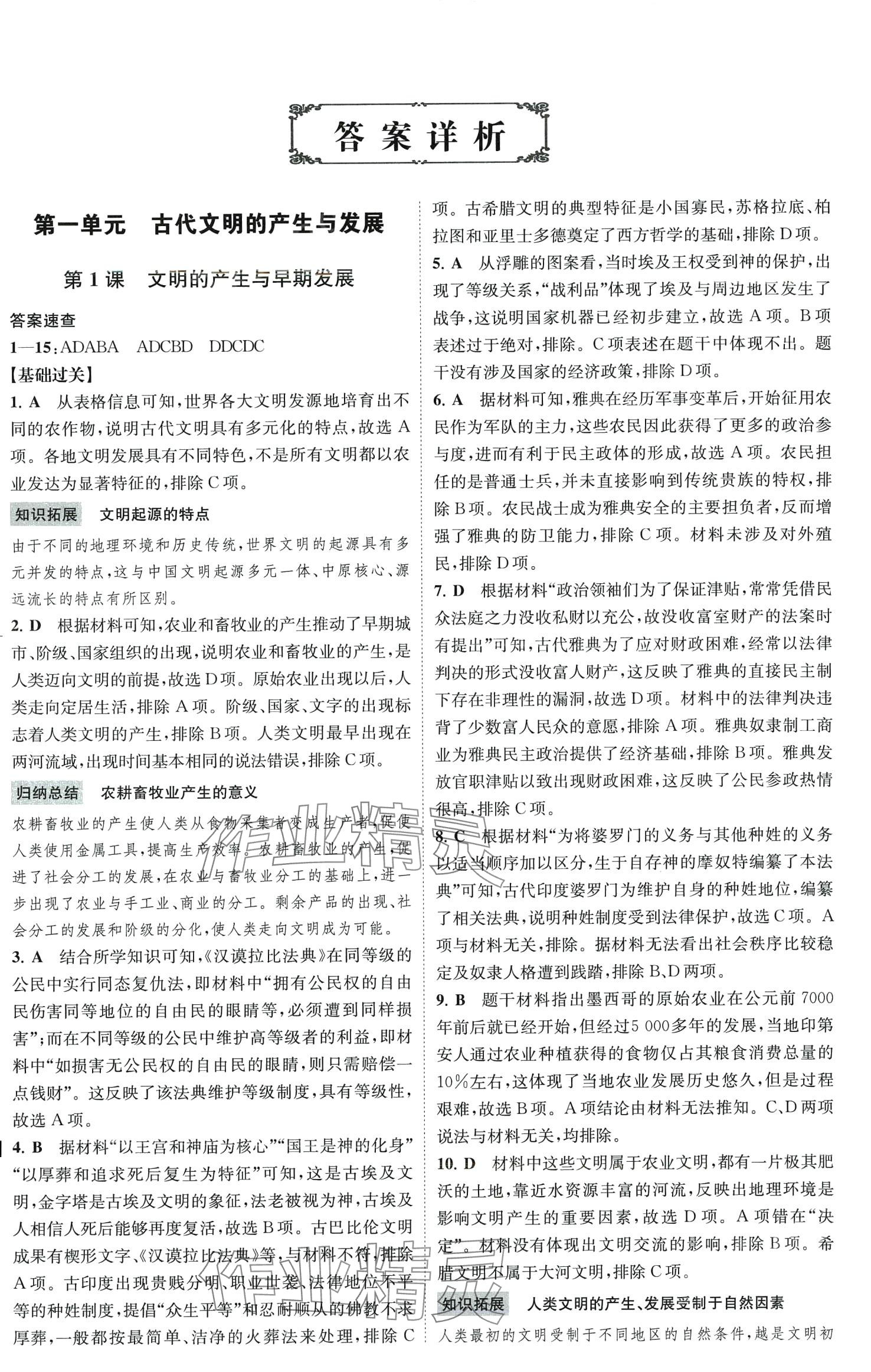 2024年小題狂做高中歷史必修下冊(cè)人教版 第1頁(yè)