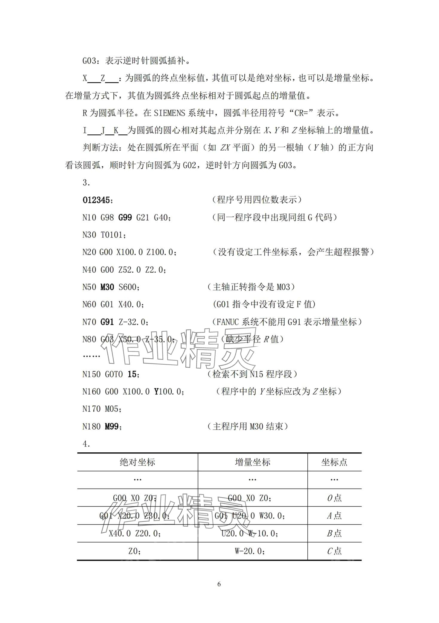 2024年數(shù)控機(jī)床編程與操作習(xí)題冊(cè) 第6頁