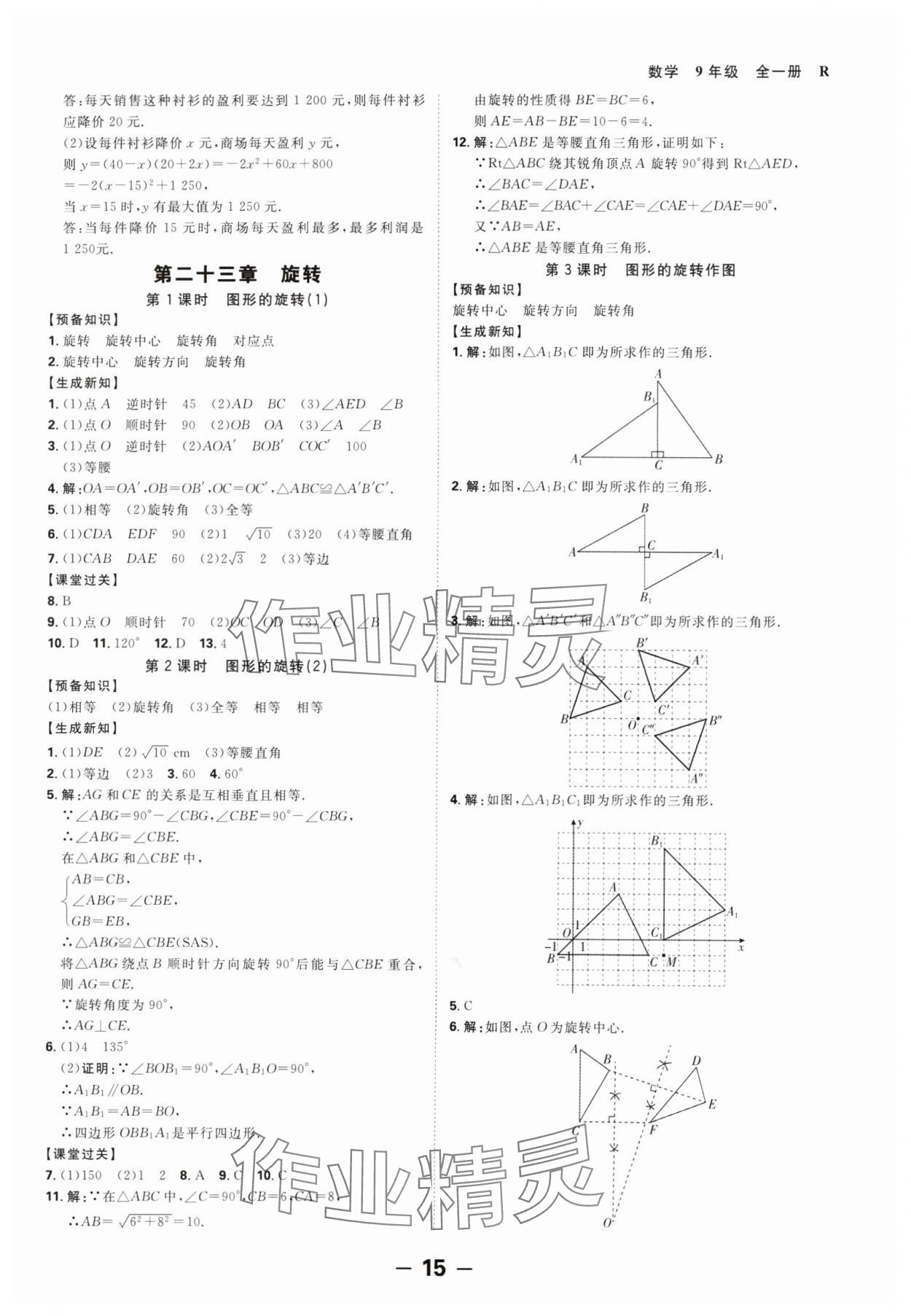 2024年全程突破九年级数学全一册人教版 第15页