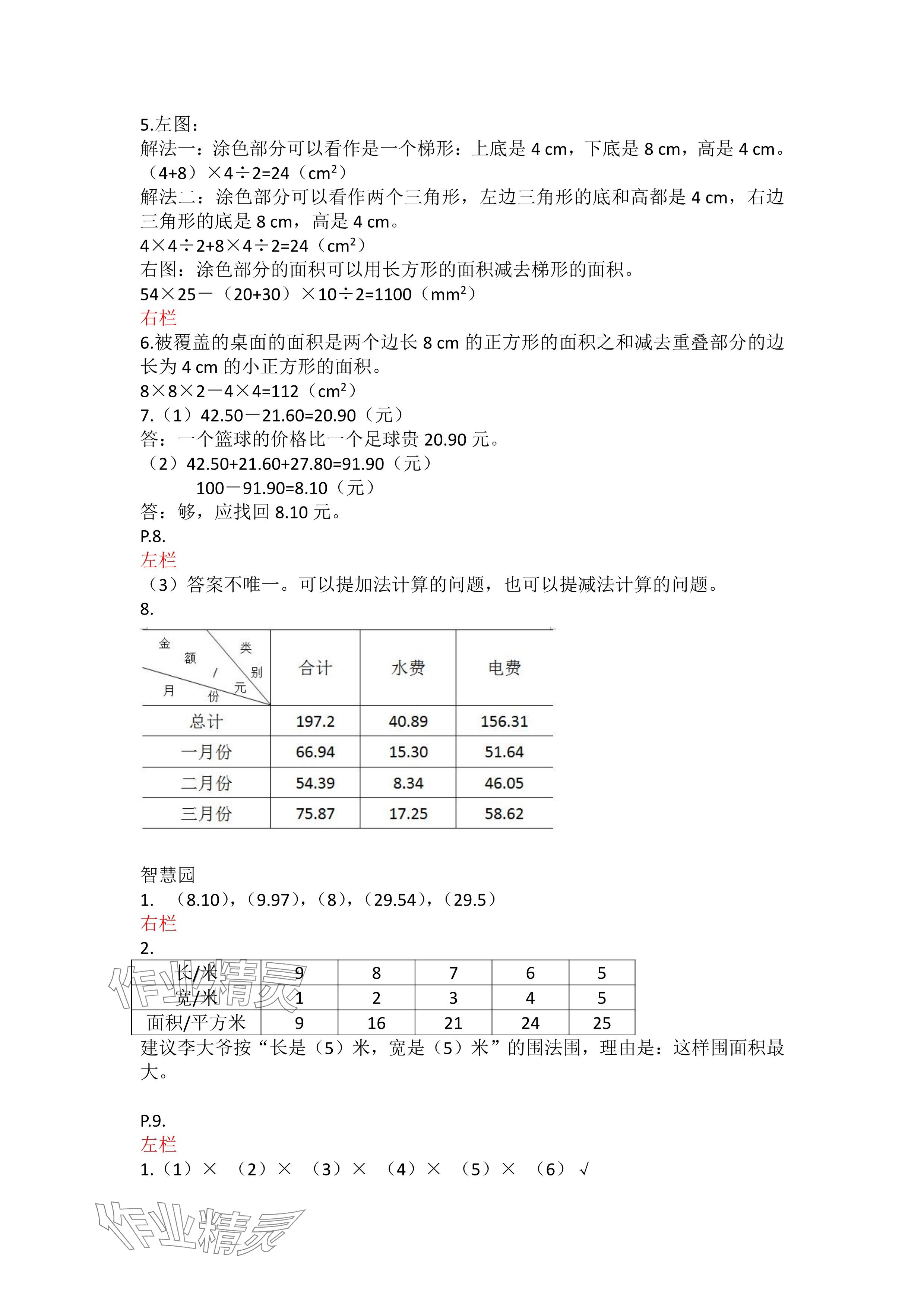 2025年寒假作業(yè)五年級(jí)數(shù)學(xué)蘇教版安徽少年兒童出版社 參考答案第4頁(yè)